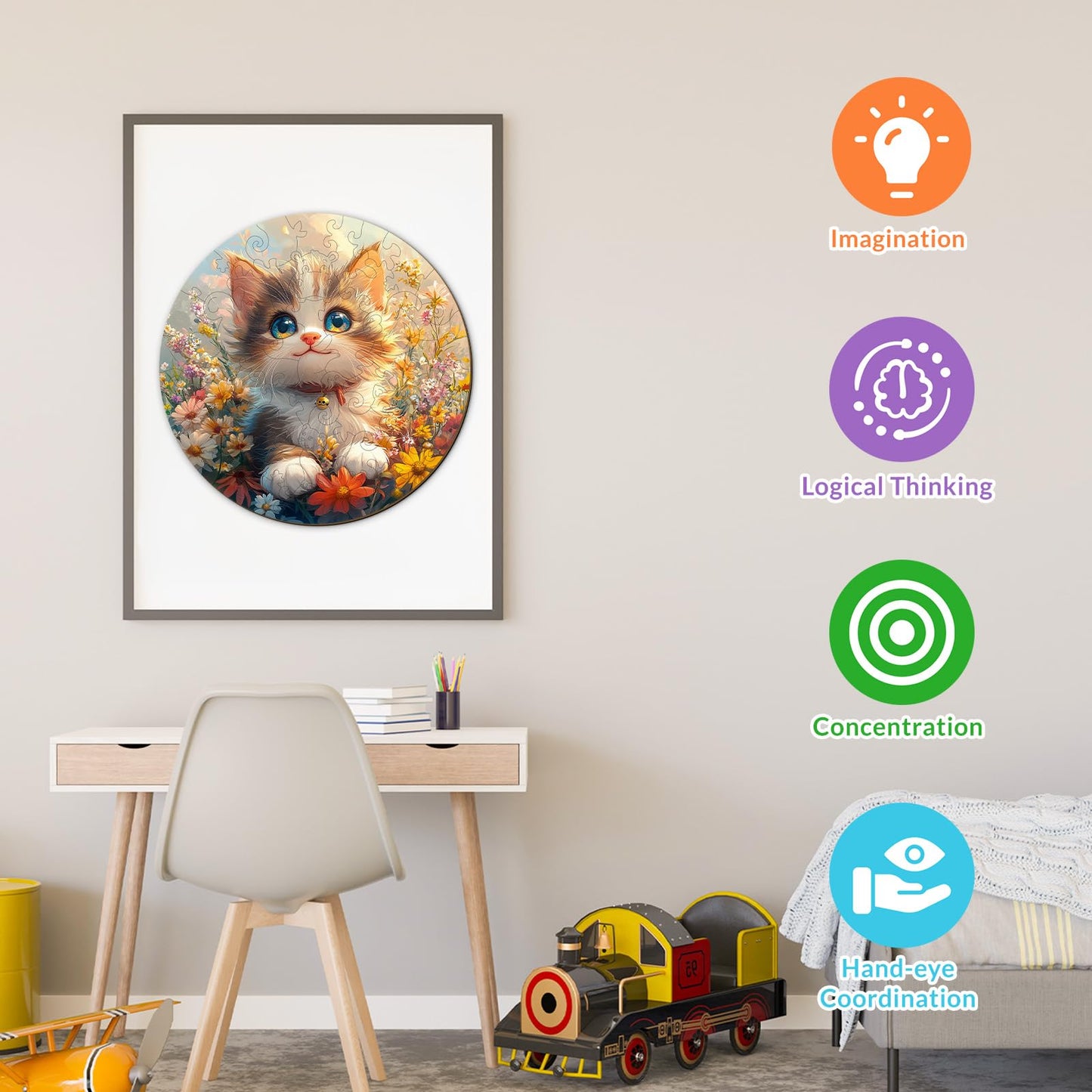 Lovely Cat 50 Pieces Kids Puzzle