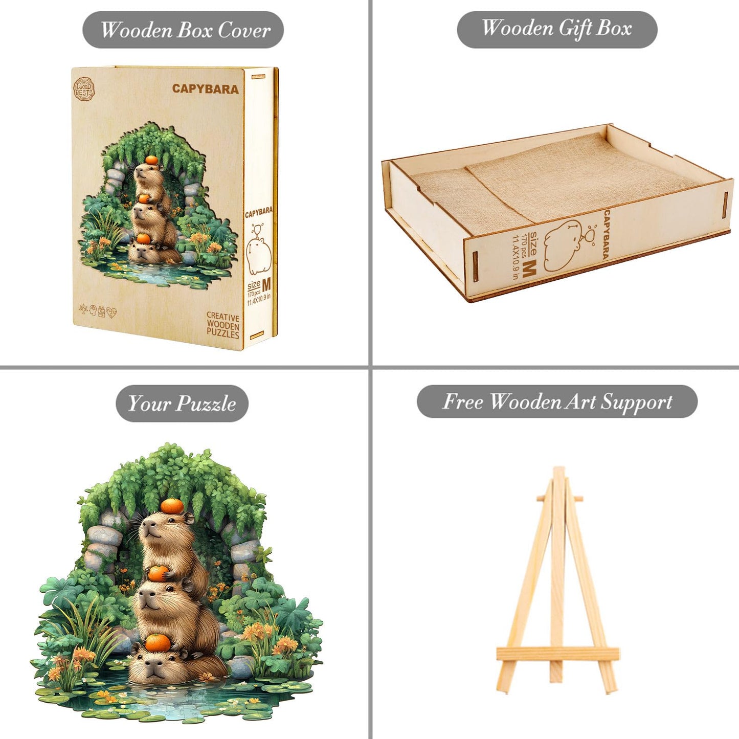 Capybara Wooden Puzzles
