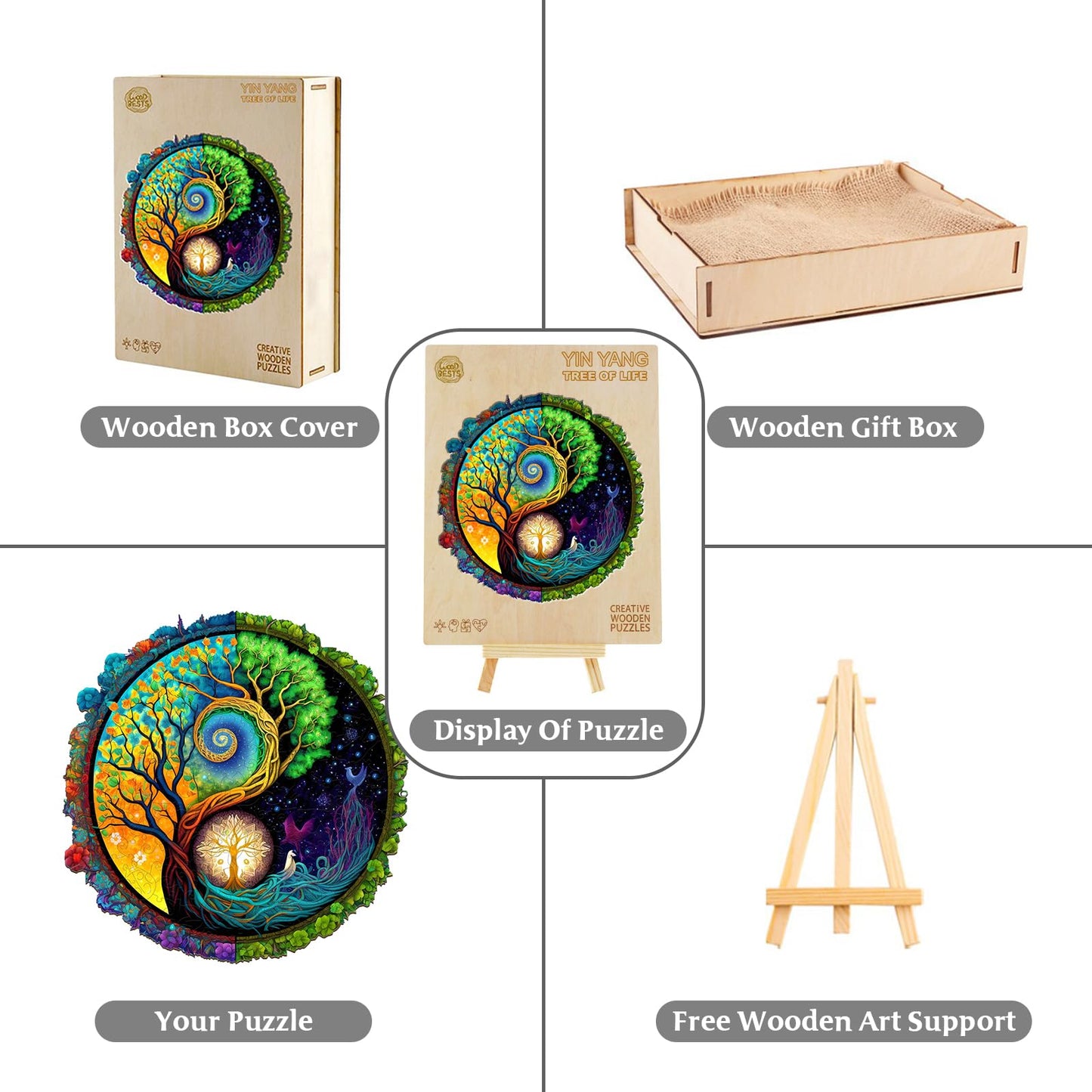 Tree of Life / Yinyang Wooden Puzzles for Adults