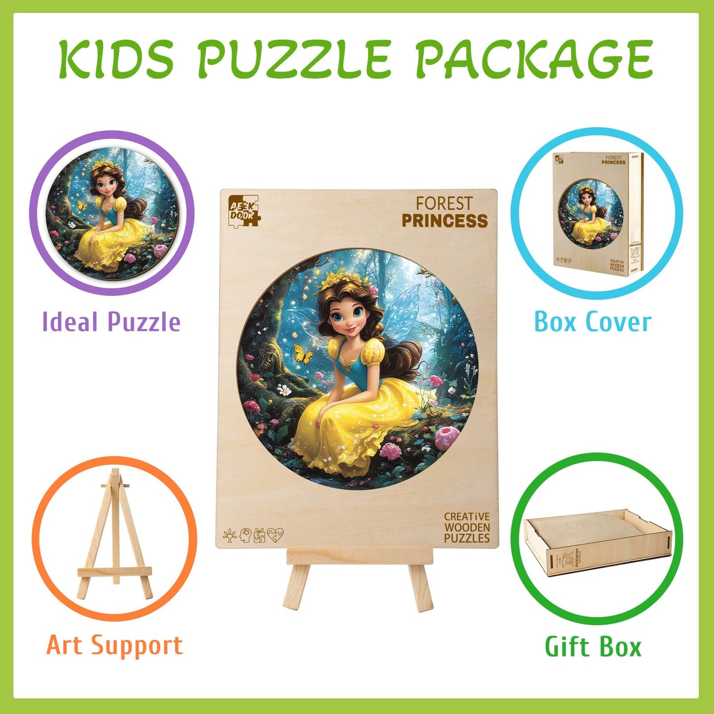 Forest Princess 50 Pieces Kids Puzzle