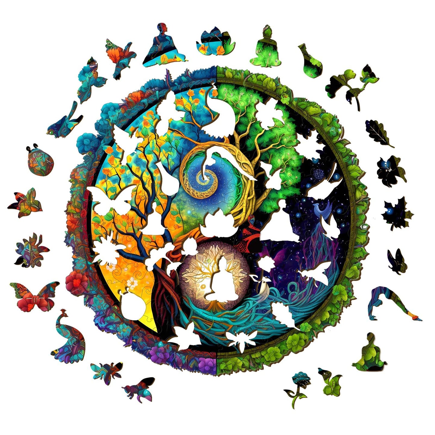 Tree of Life / Yinyang Wooden Puzzles for Adults