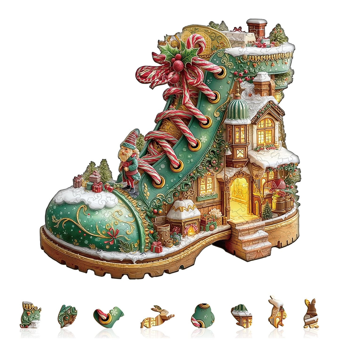 Christmas Snow Boot Hut