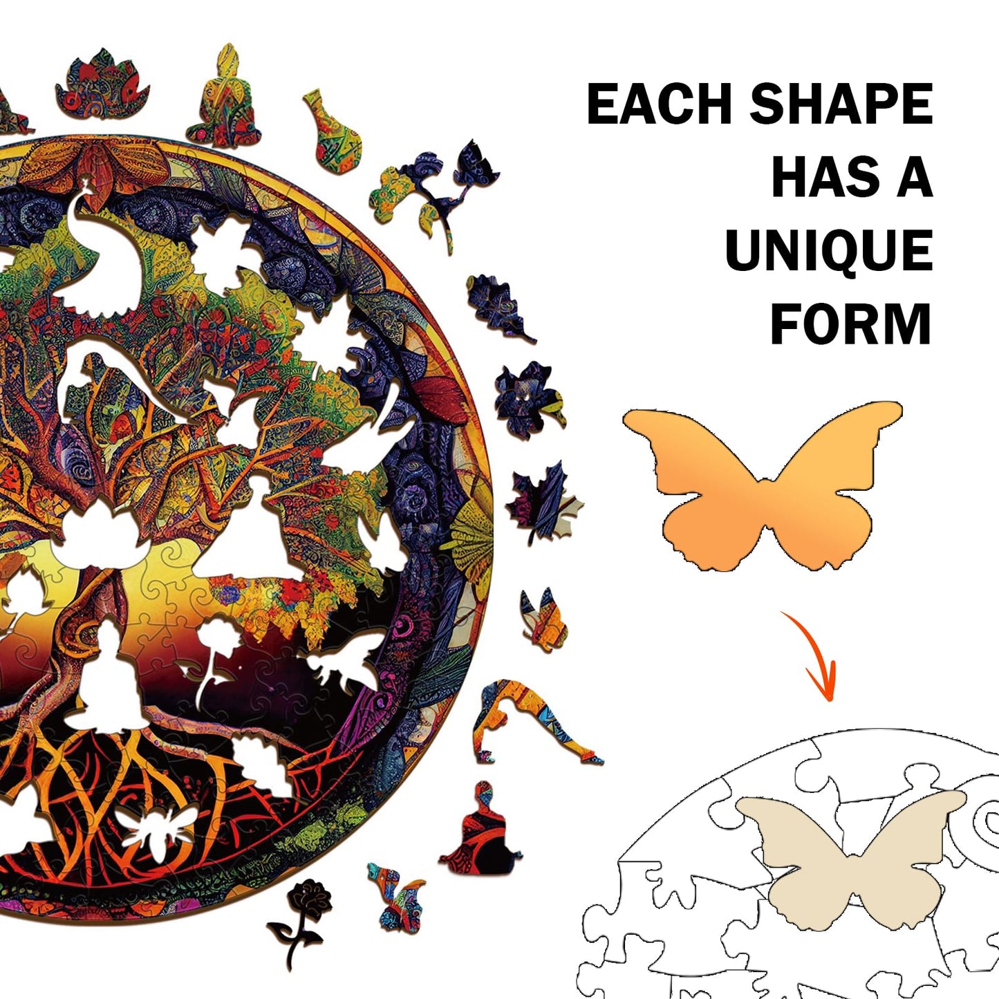 Twilight Tree of Life Wooden Puzzles for Adults