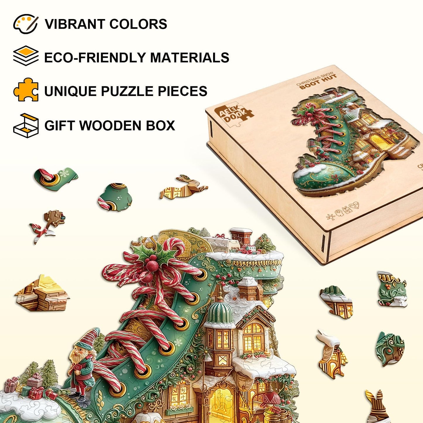 Christmas Snow Boot Hut