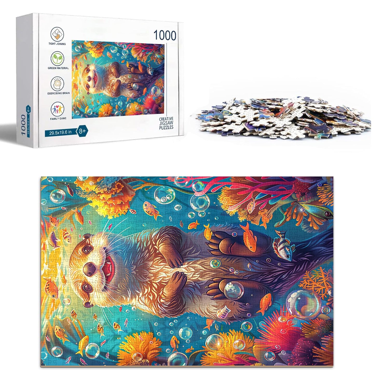 Fantasy Otter Puzzles for Adults 1000 Pieces