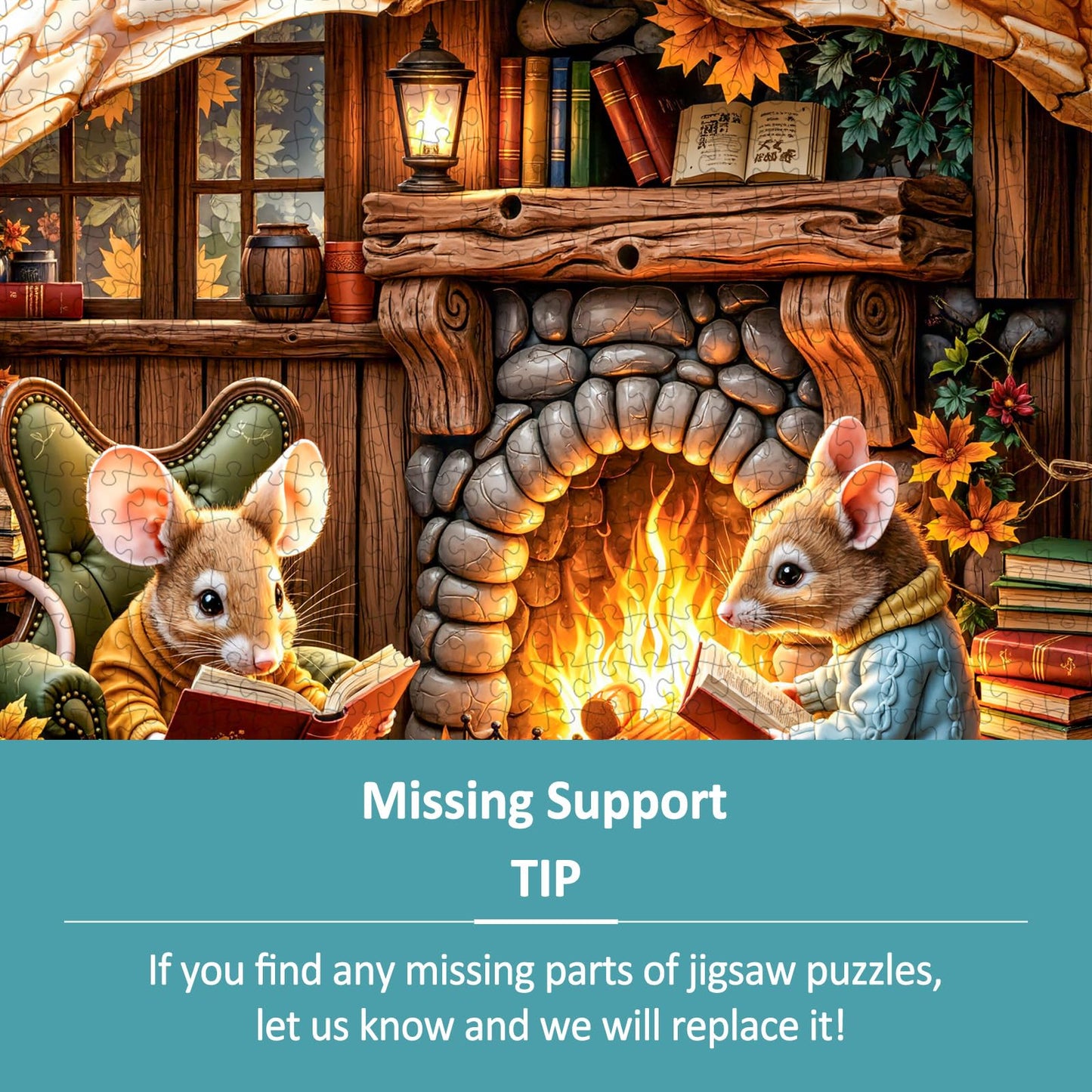 Fall Mouse Puzzles for Adults 1000 Pieces