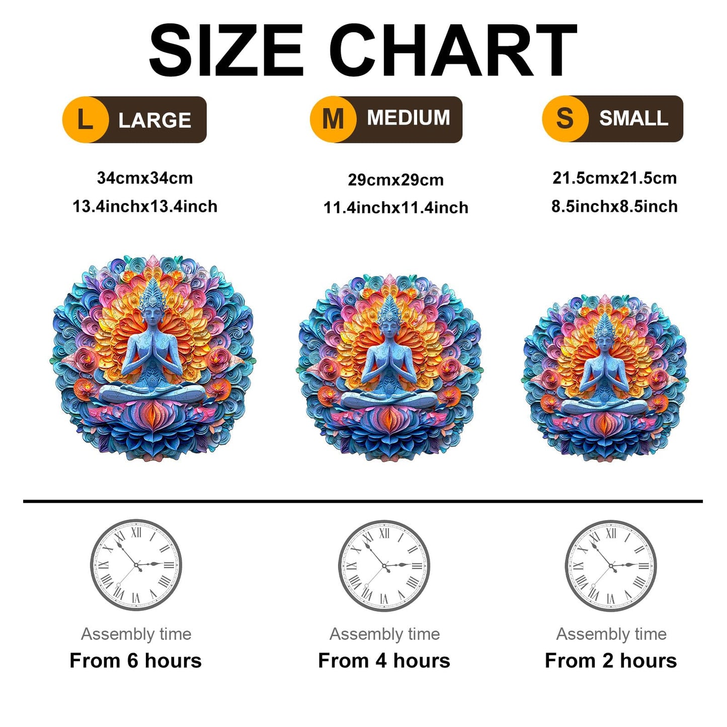 Mandala Yoga Wood Puzzles