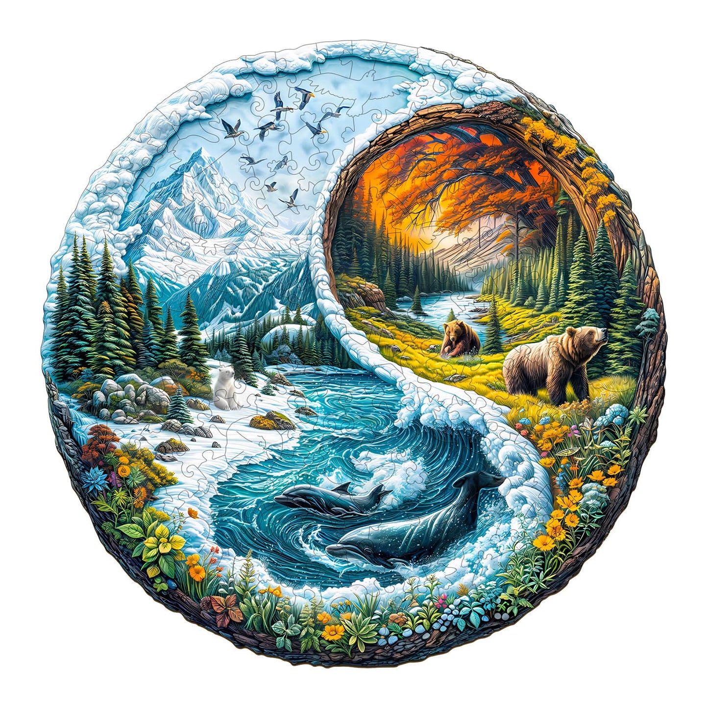 Yin Yang Glacial Forest