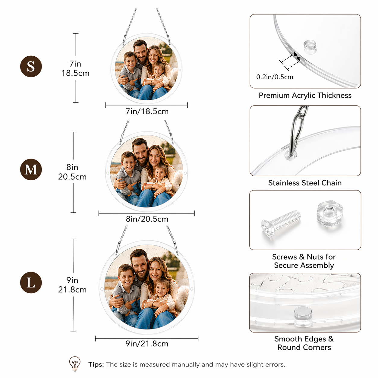 Custom Acrylic Jigsaw Puzzle Suncatcher from Your Own Photos