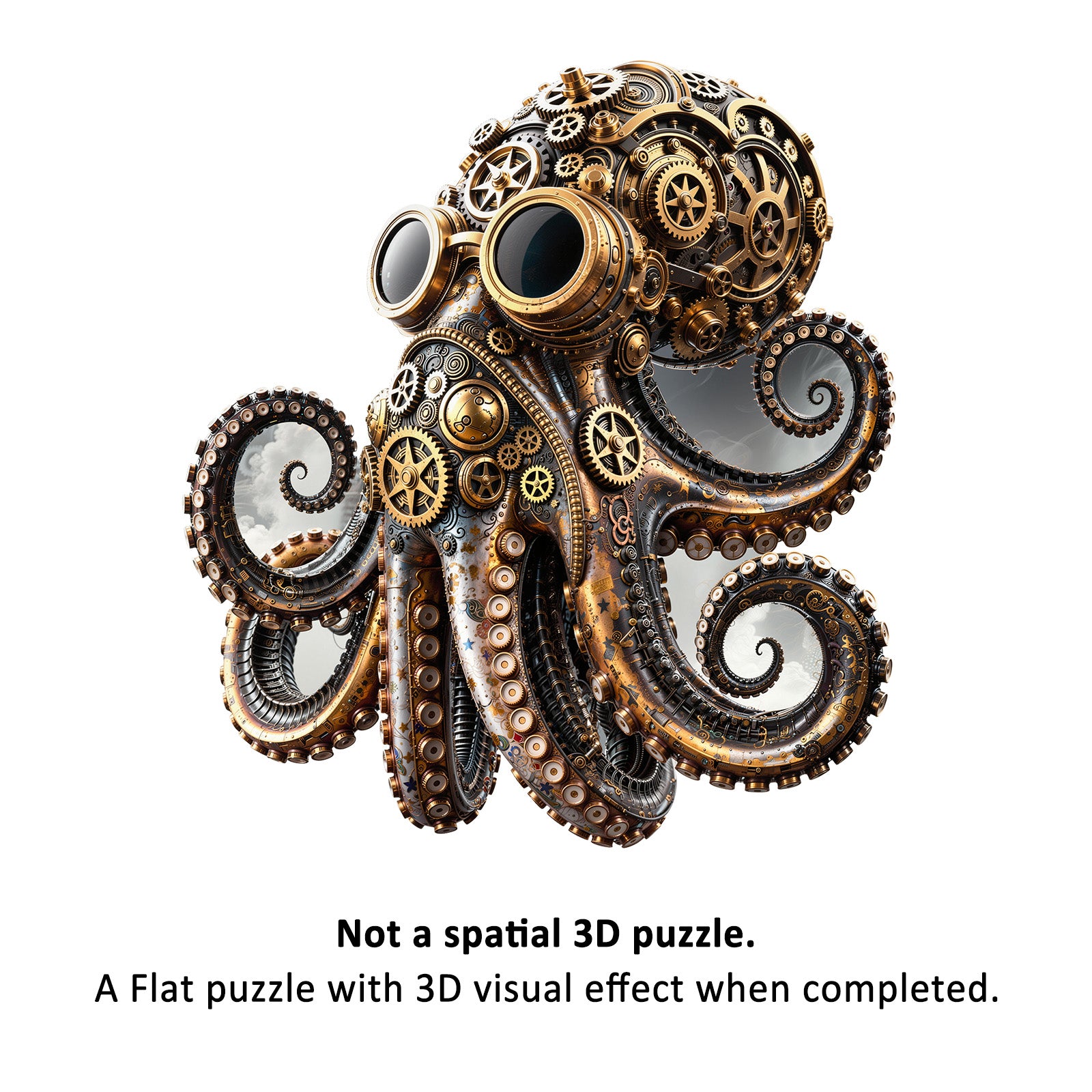 Mechanical Octopus Wooden Jigsaw Puzzles