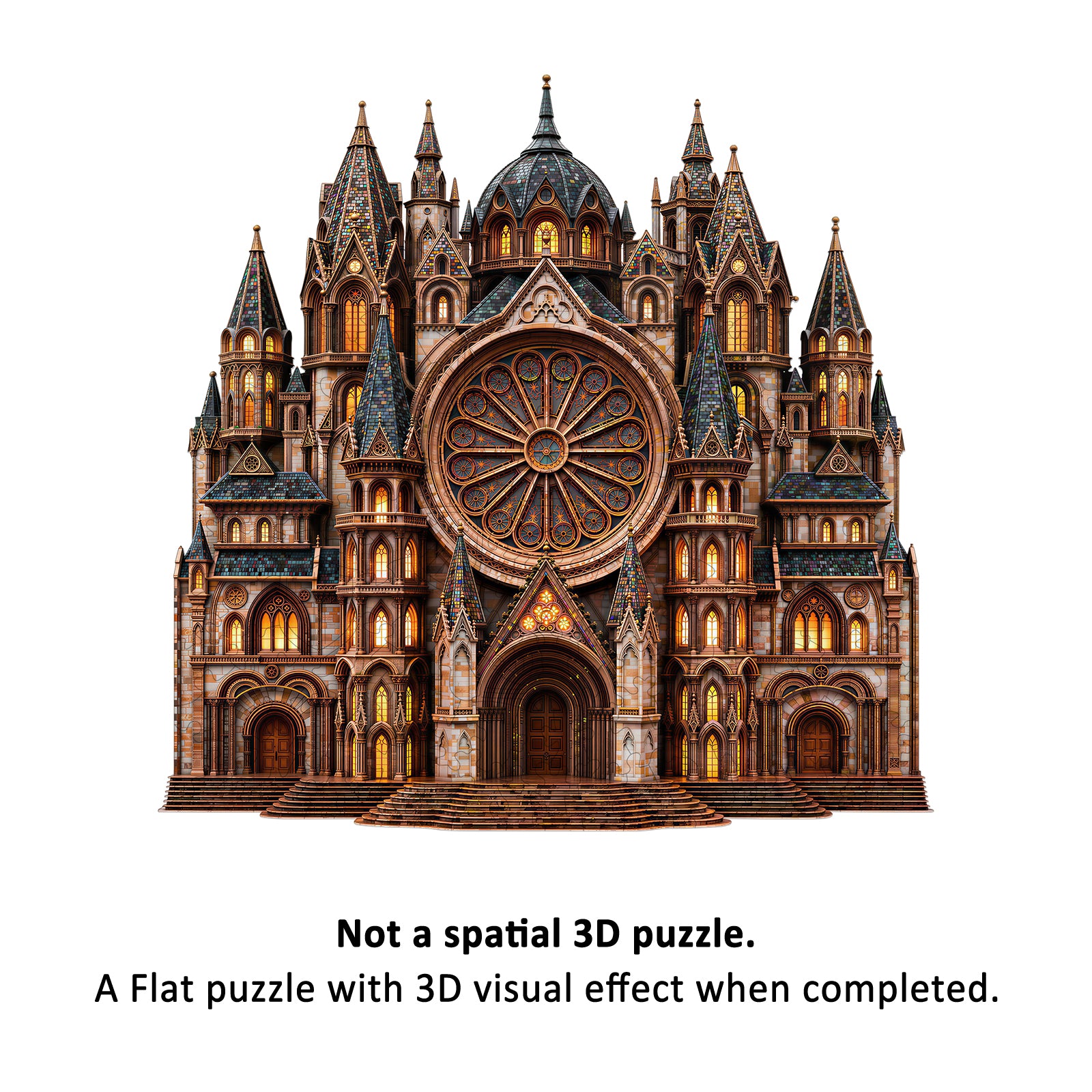 Gothic Church Wooden Puzzles for Adults