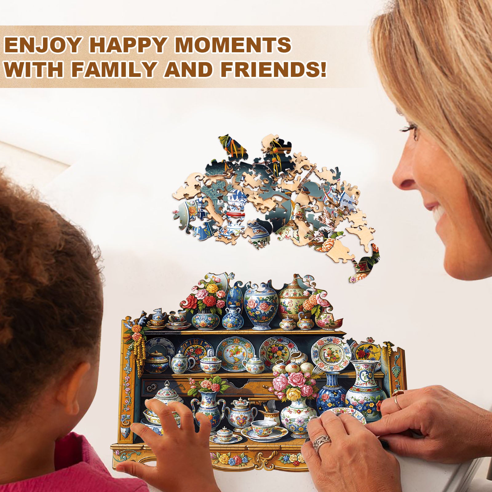 Porcelain Treasures Wooden Puzzles for Adults - Aeekdook