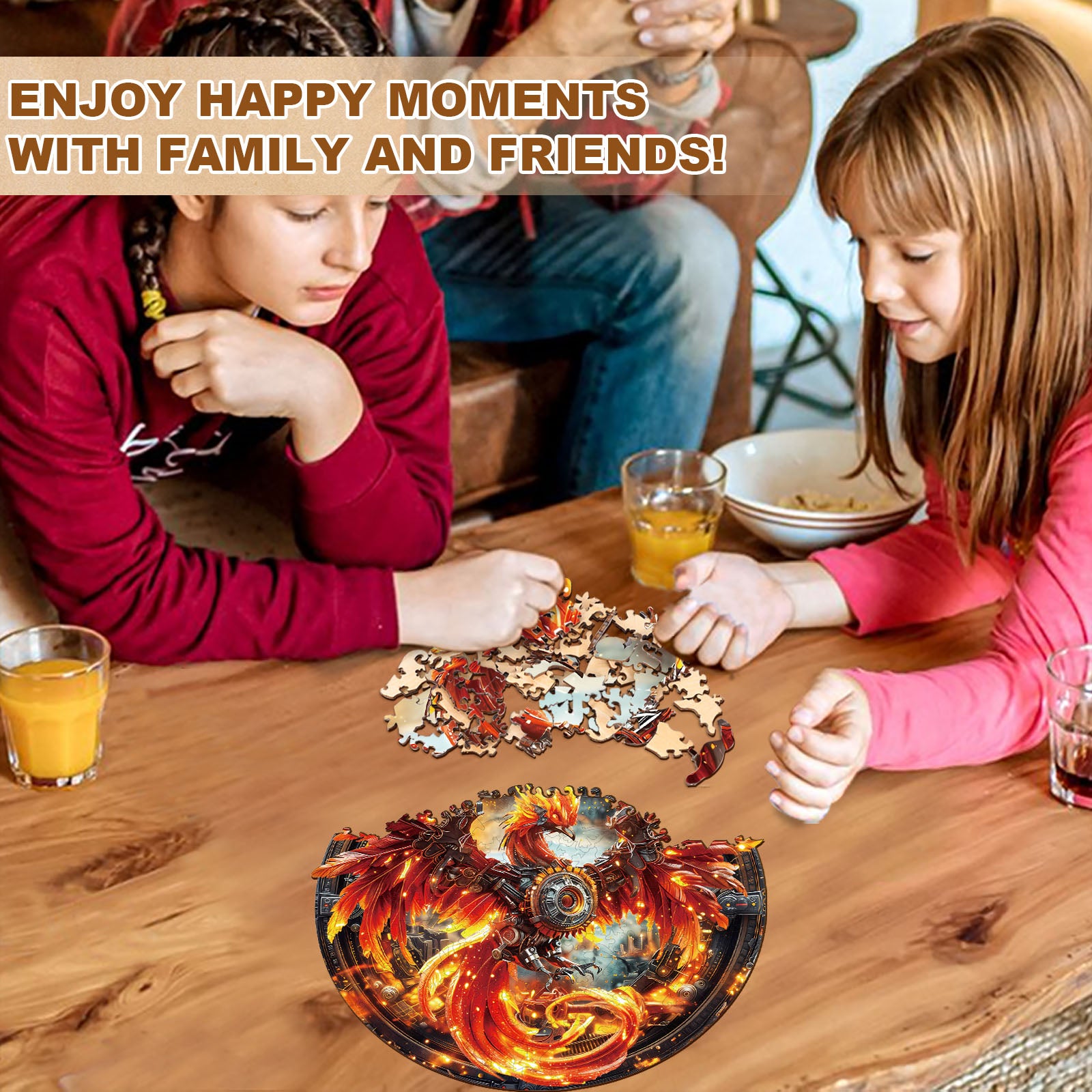 Mechenical Fire Phoenix Wooden Jigsaw Puzzles - Aeekdook