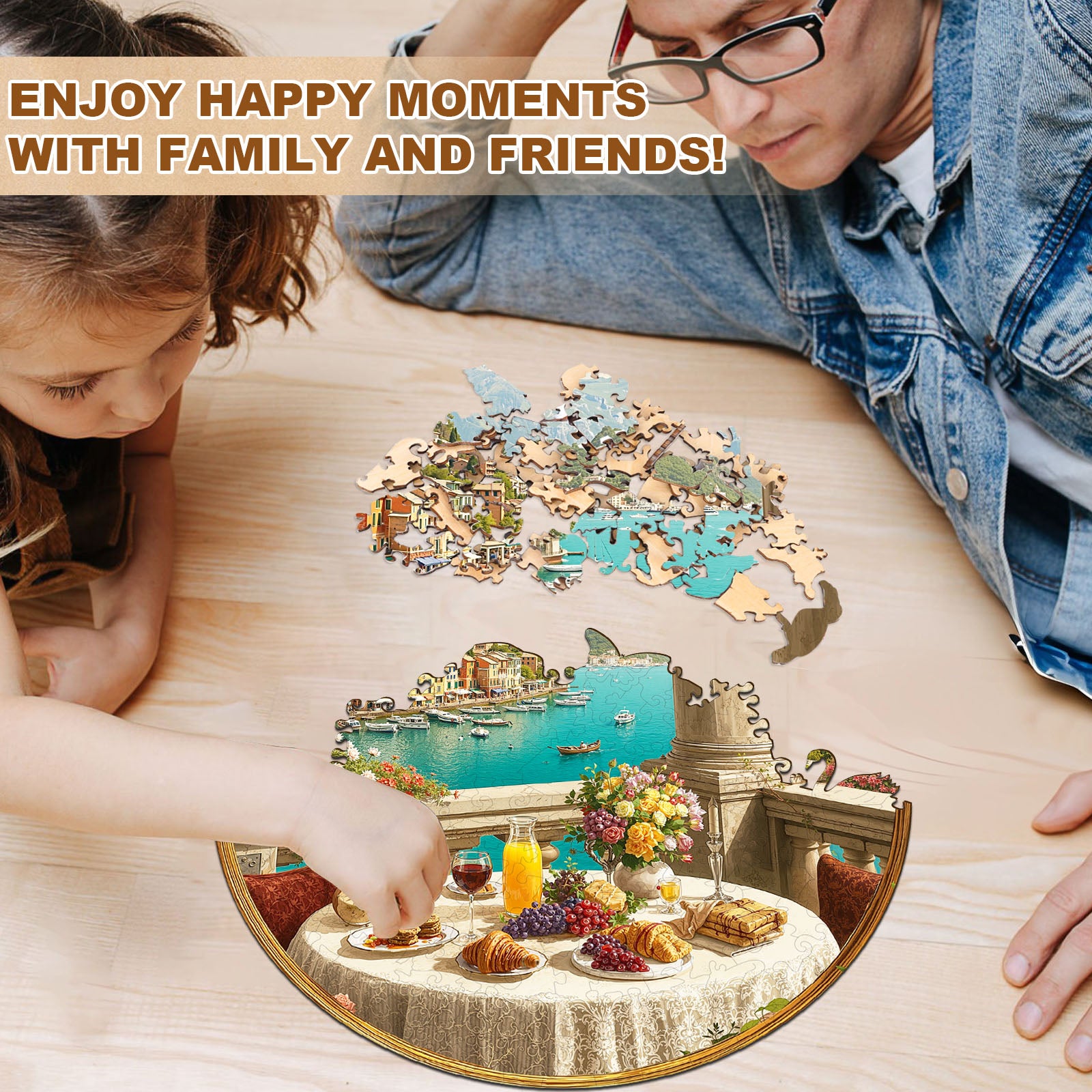Afternoon Tea Scenery Wood Puzzles for Adult - Aeekdook