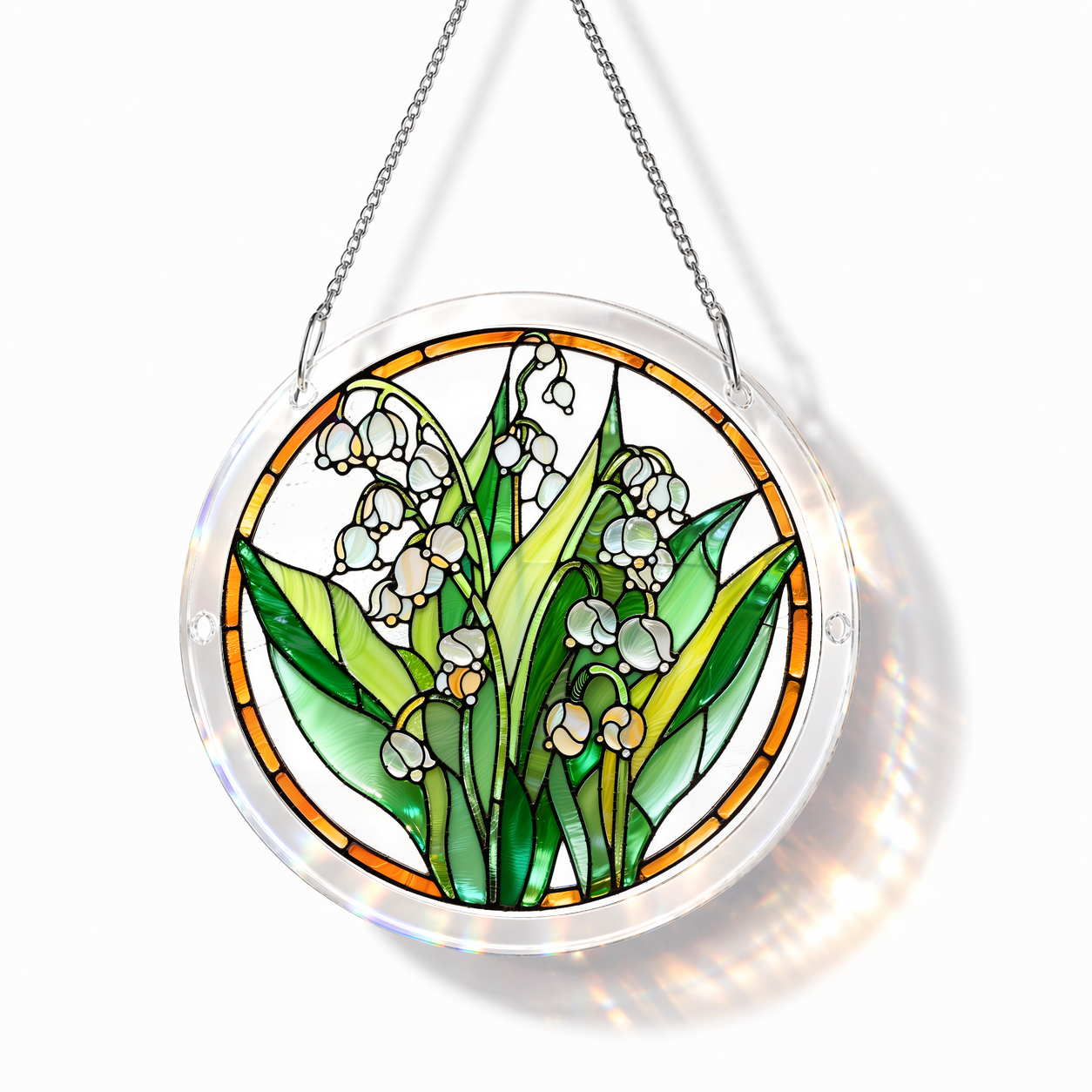 Acrylic Jigsaw Puzzle Suncatcher - Lily of the Valley - Main product image