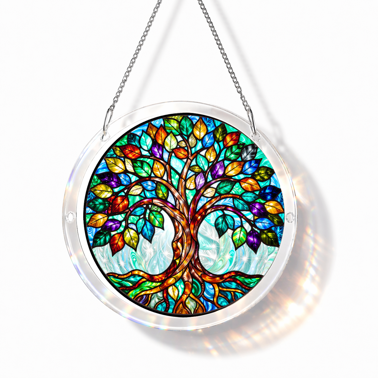 Acrylic Jigsaw Puzzle Suncatcher - Tree of Life - Main product image