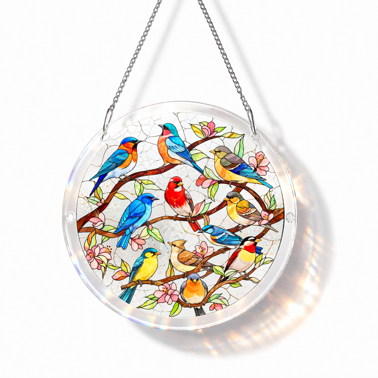 Acrylic Jigsaw Puzzle Suncatcher - Songbird Collection - Main product image