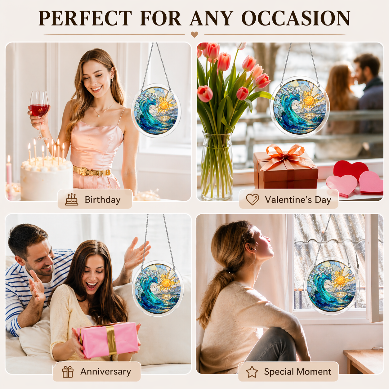 Acrylic Jigsaw Puzzle Suncatcher - Ocean Dream - Gift occasions