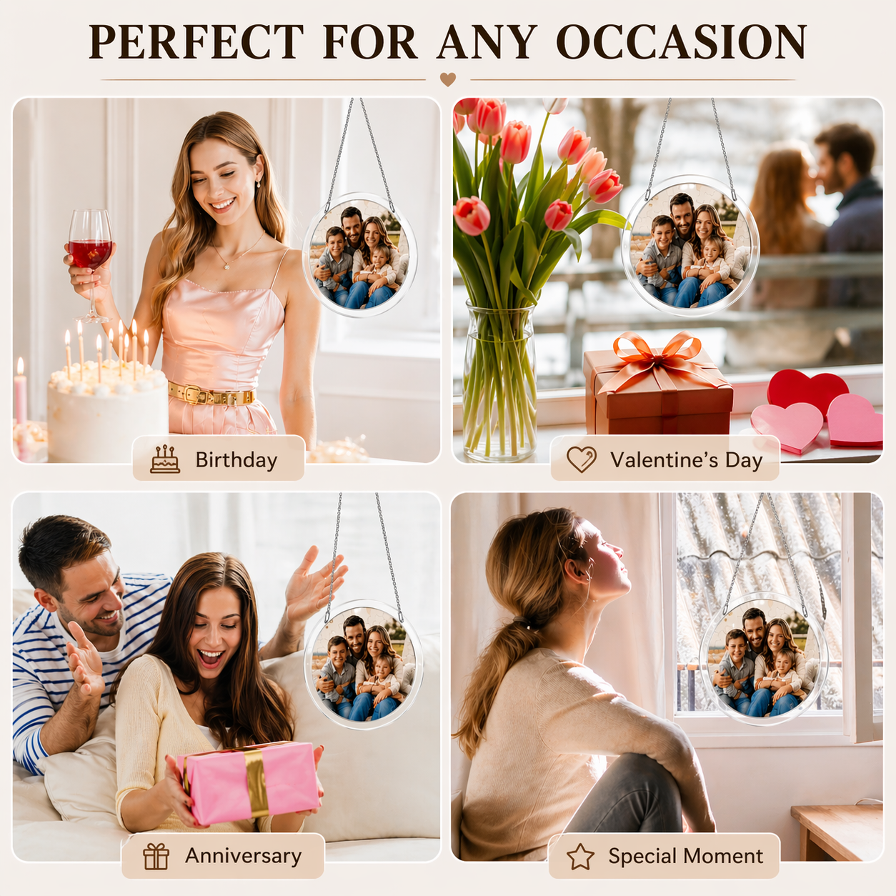 Custom Acrylic Jigsaw Puzzle Suncatcher from Your Own Photos