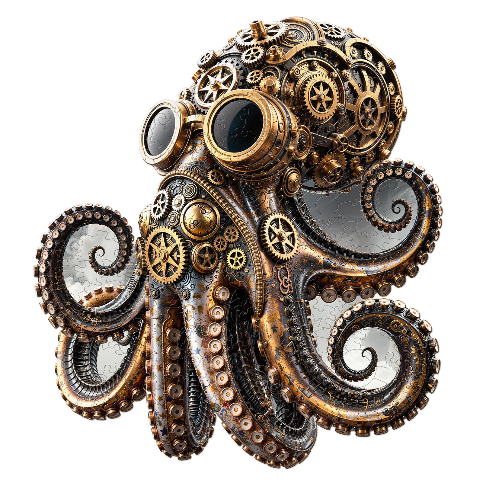Mechanical Octopus Wooden Jigsaw Puzzles
