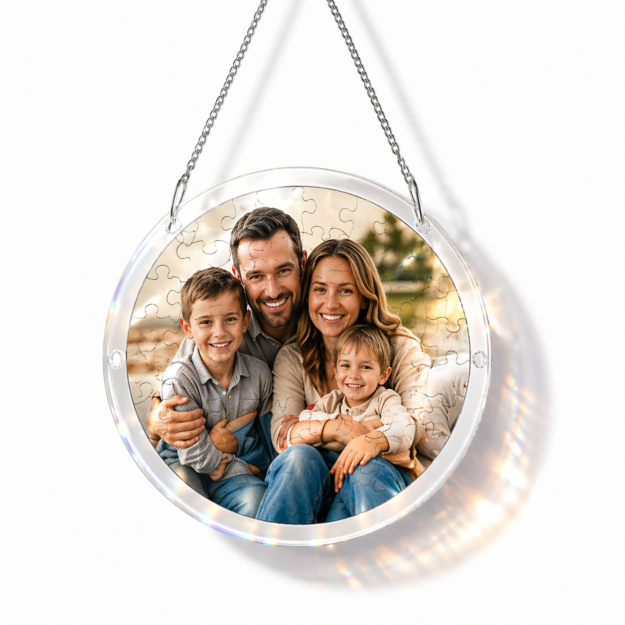 Custom Acrylic Jigsaw Puzzle Suncatcher from Your Own Photos