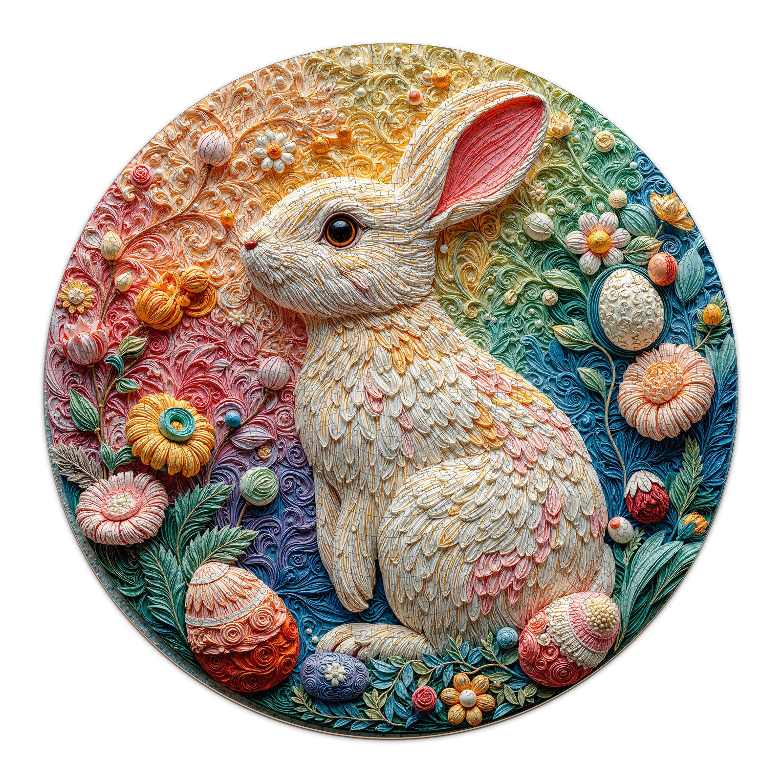 Embroidery Rabbit 1000 Piece Jigsaw Puzzles