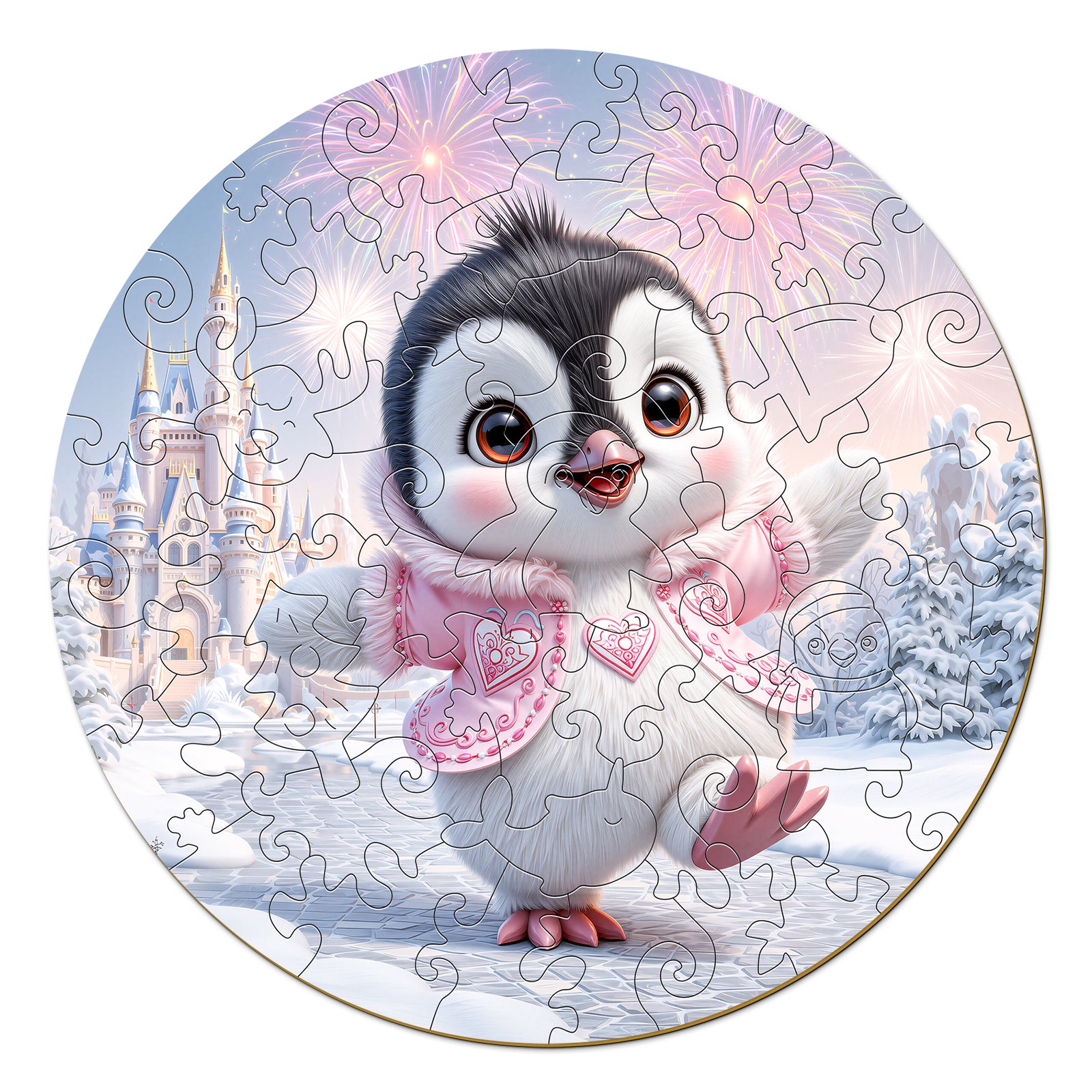 Fairy Penguin Arctic Wooden Puzzle for Children - Aeekdook