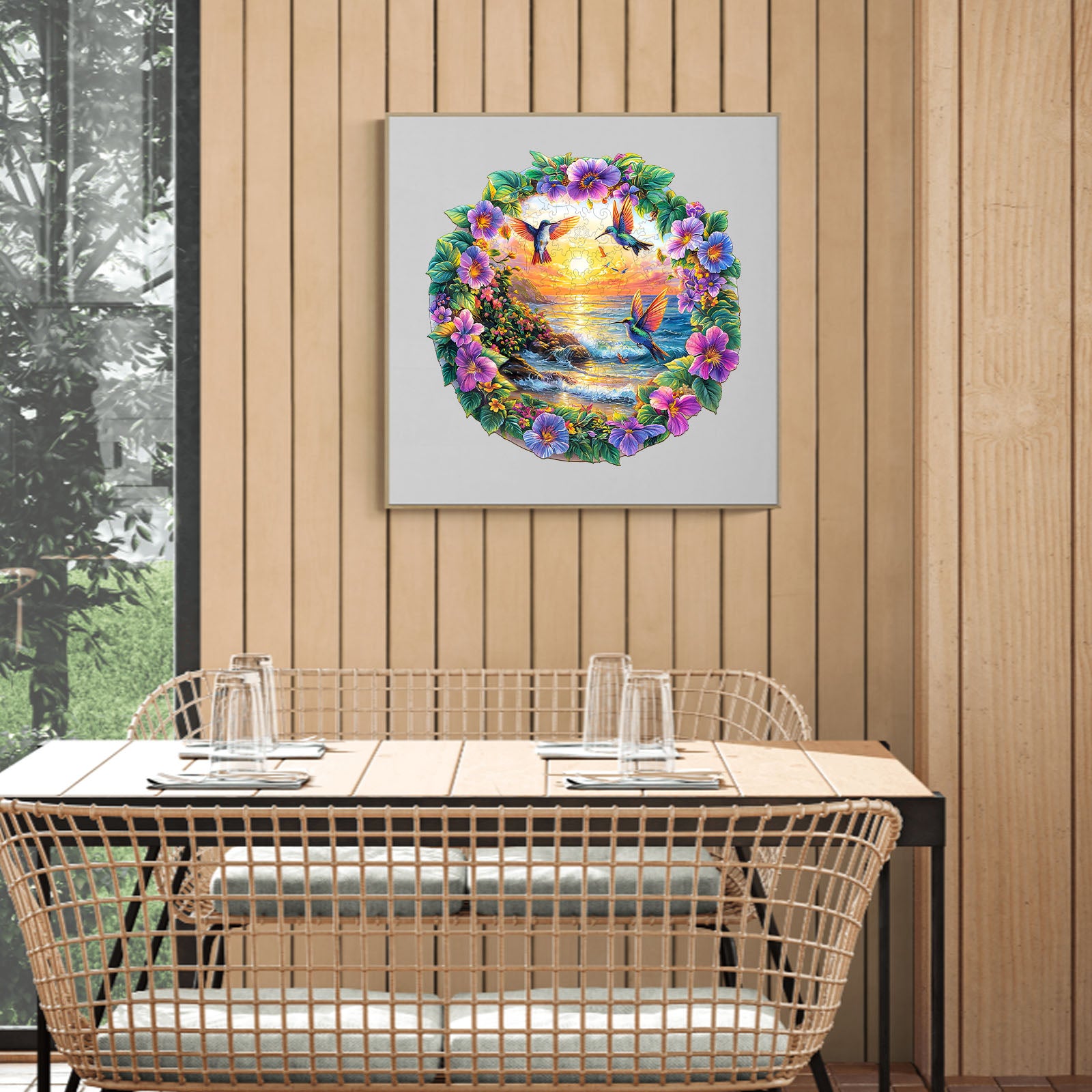 Resort Beach 3D Wood Puzzle Tropical Summer Decor - Aeekdook