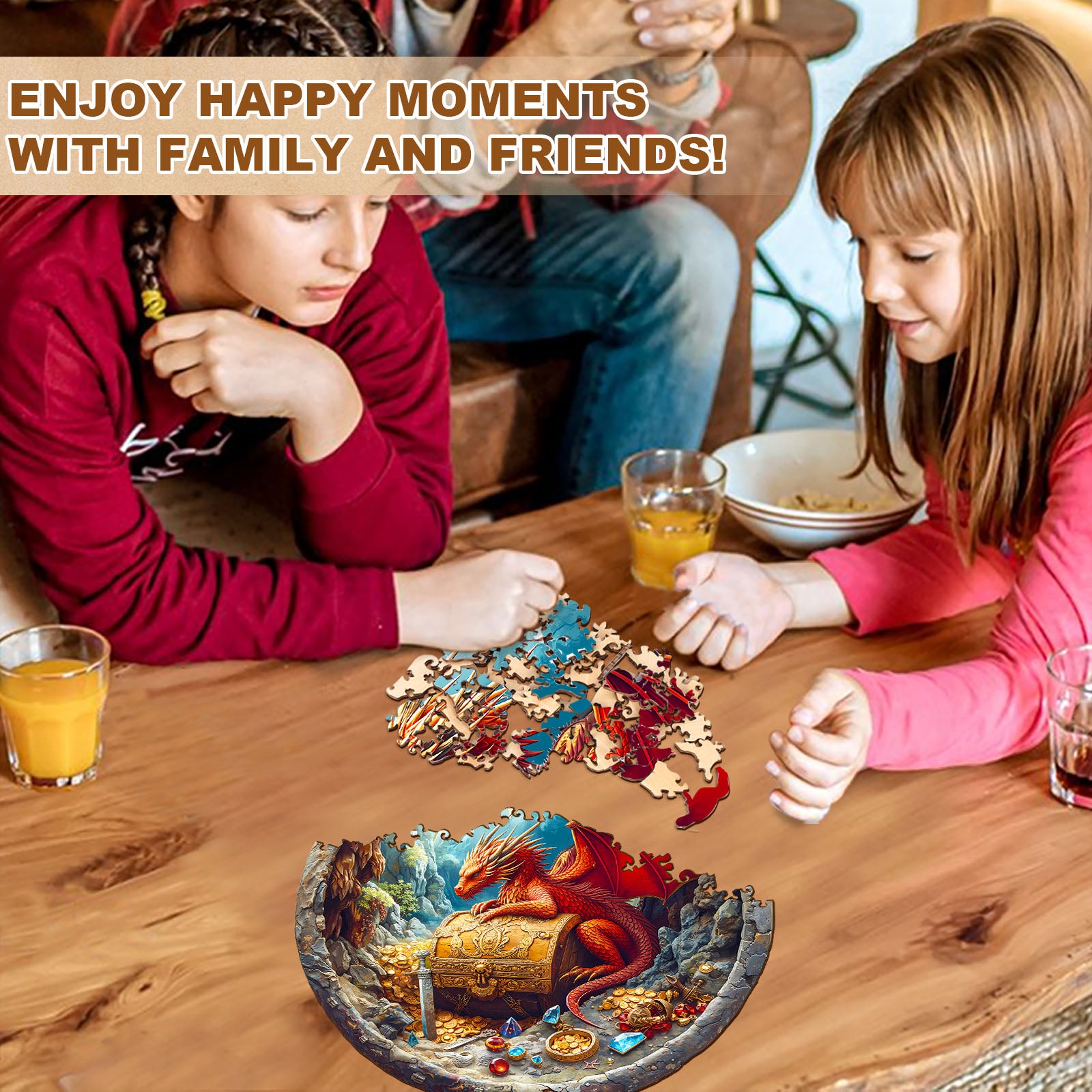 The Dragon Hoard Wooden Jigsaw Puzzles for Adults - Aeekdook