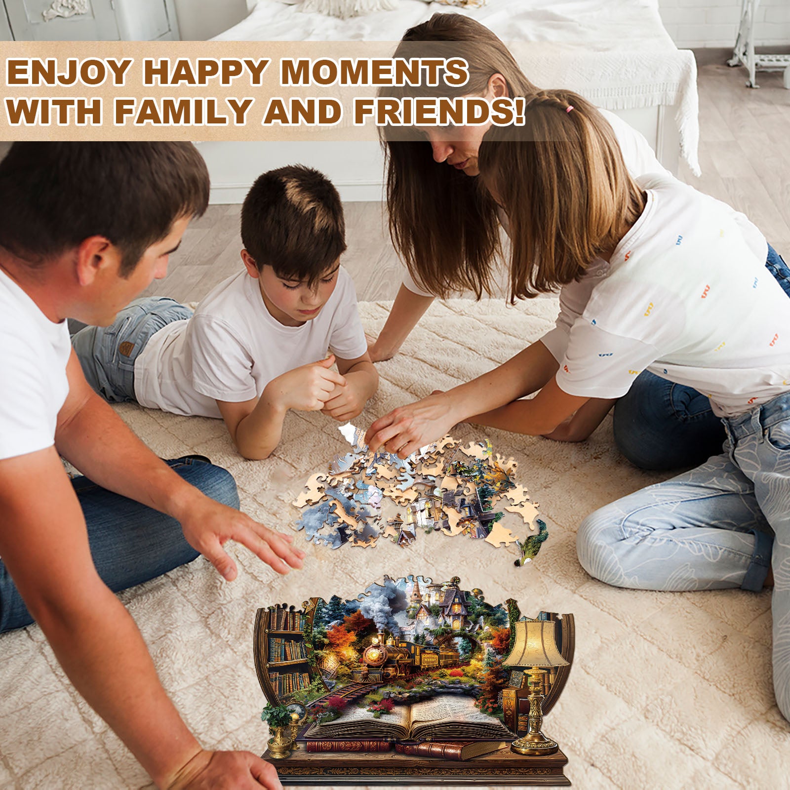 Journey Beyond the Pages Wooden Puzzle for Adults - Aeekdook