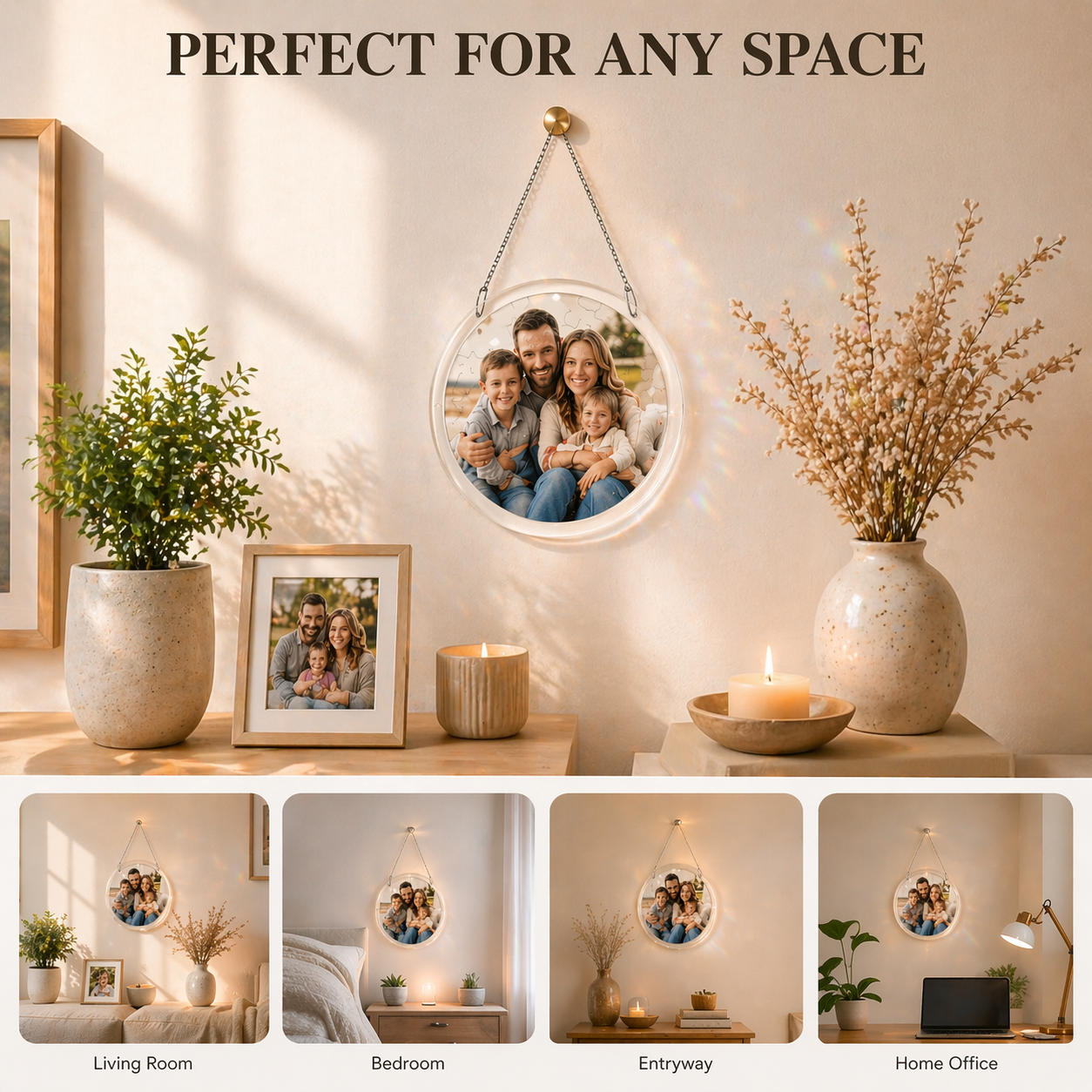 Custom Acrylic Jigsaw Puzzle Suncatcher from Your Own Photos