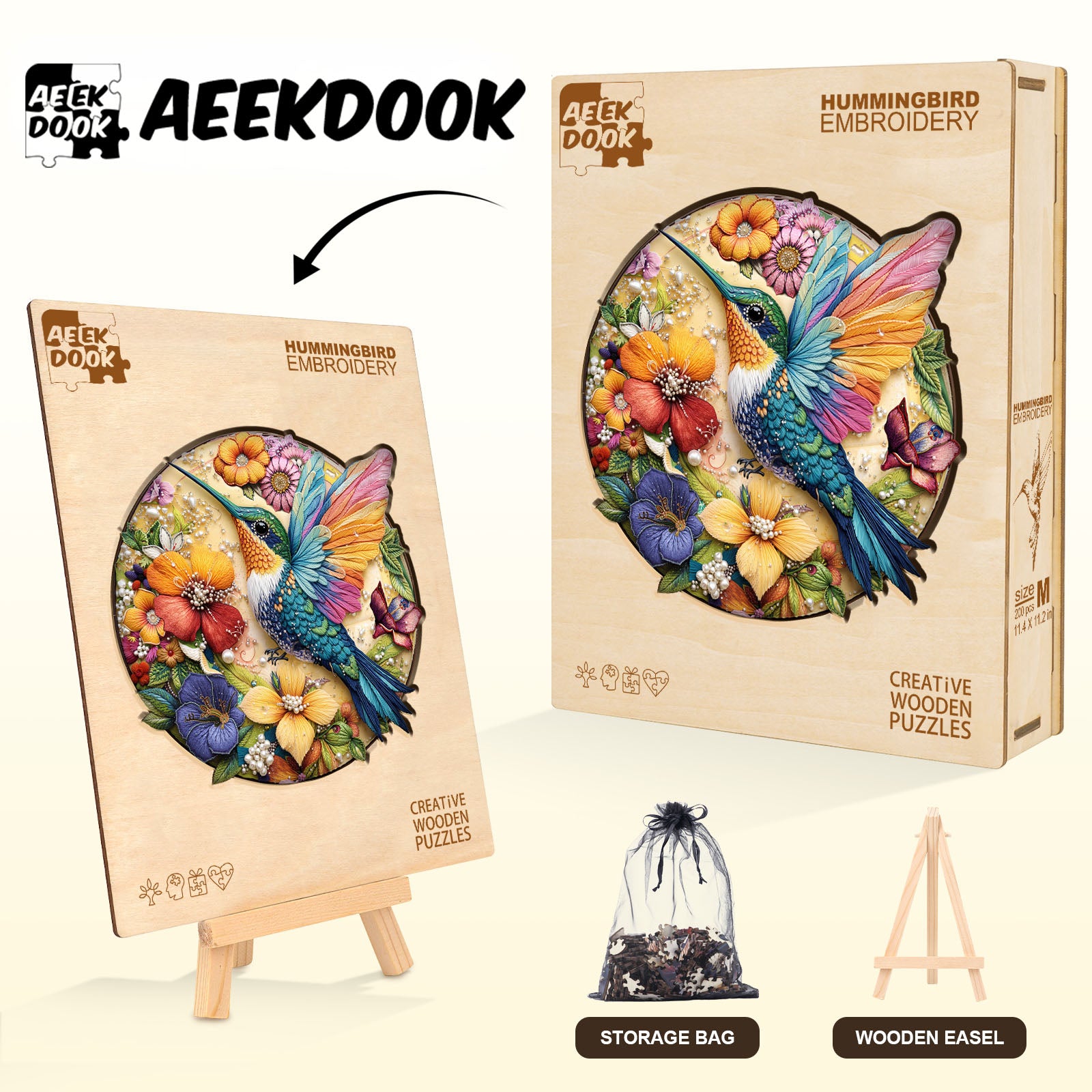 Hummingbird Wood Puzzles for Adults - Aeekdook
