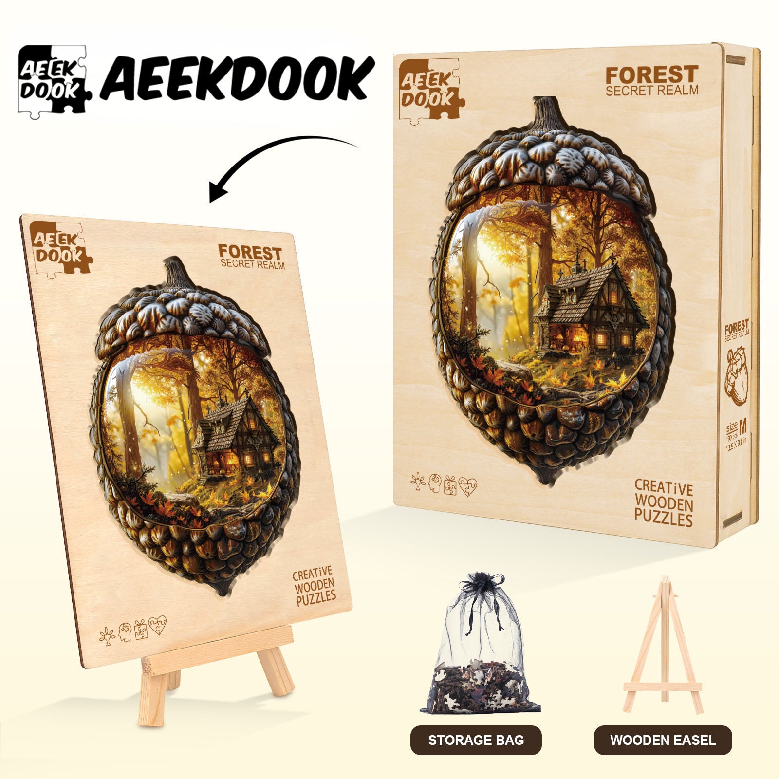 Journey Beyond the Pages Wooden Puzzle for Adults - Aeekdook