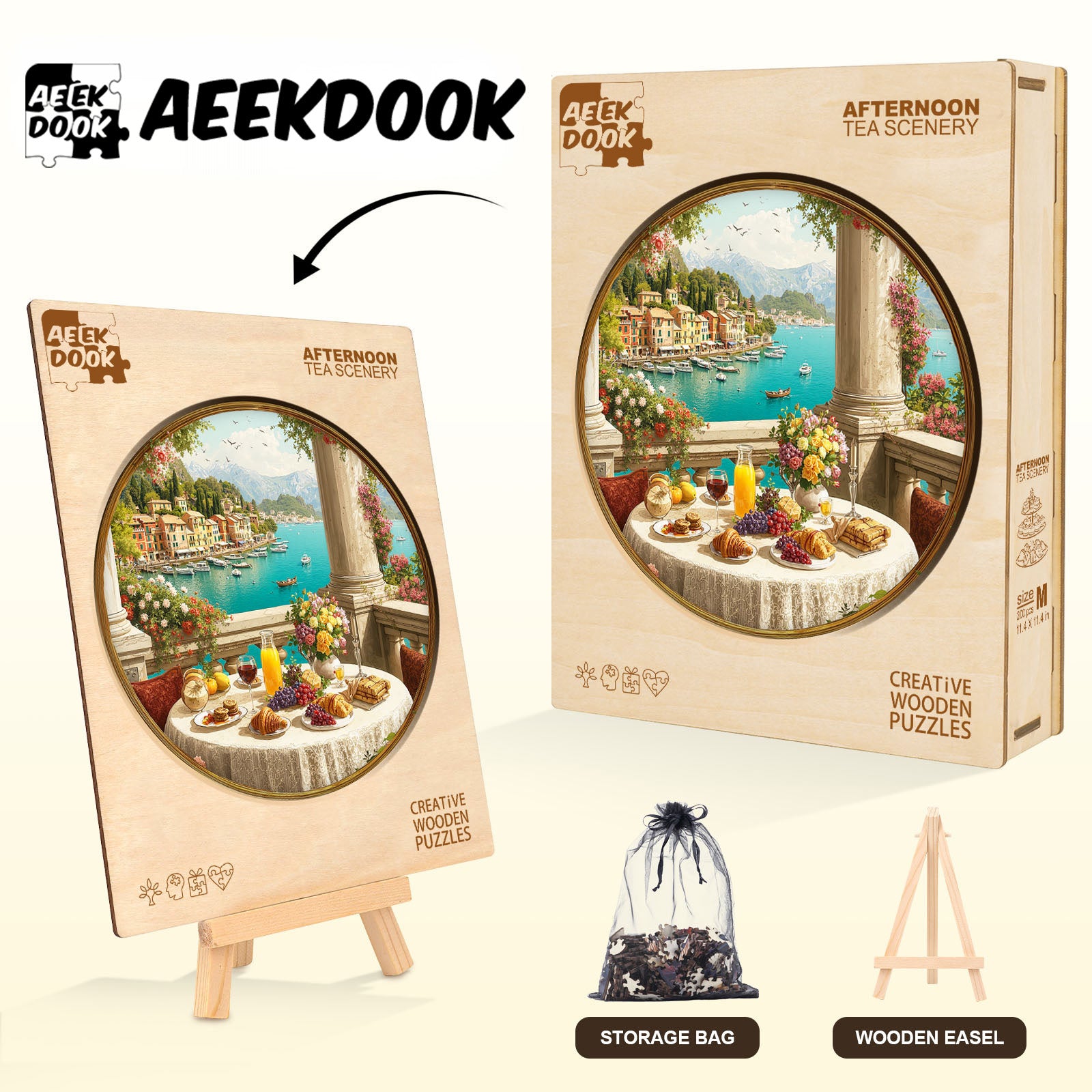 Afternoon Tea Scenery Wood Puzzles for Adult - Aeekdook