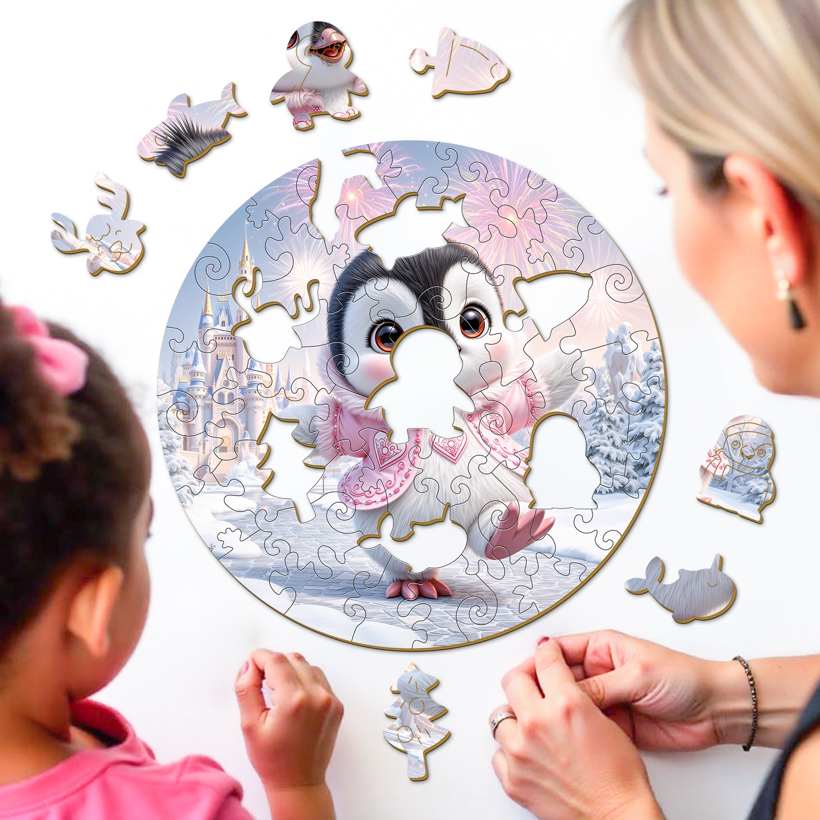 Fairy Penguin Arctic Wooden Puzzle for Children - Aeekdook