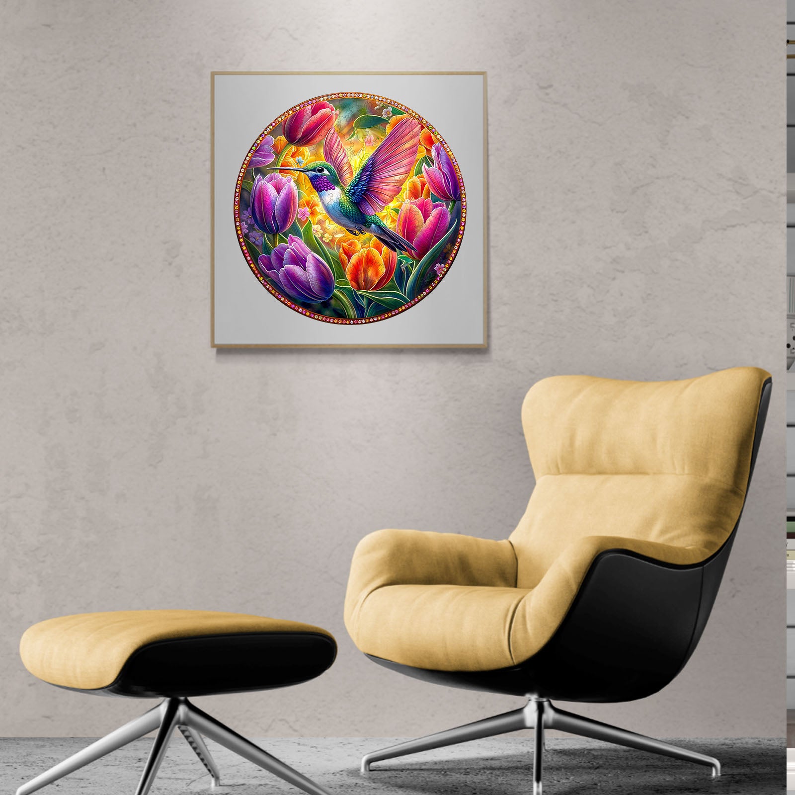 Tulips and Hummingbirds