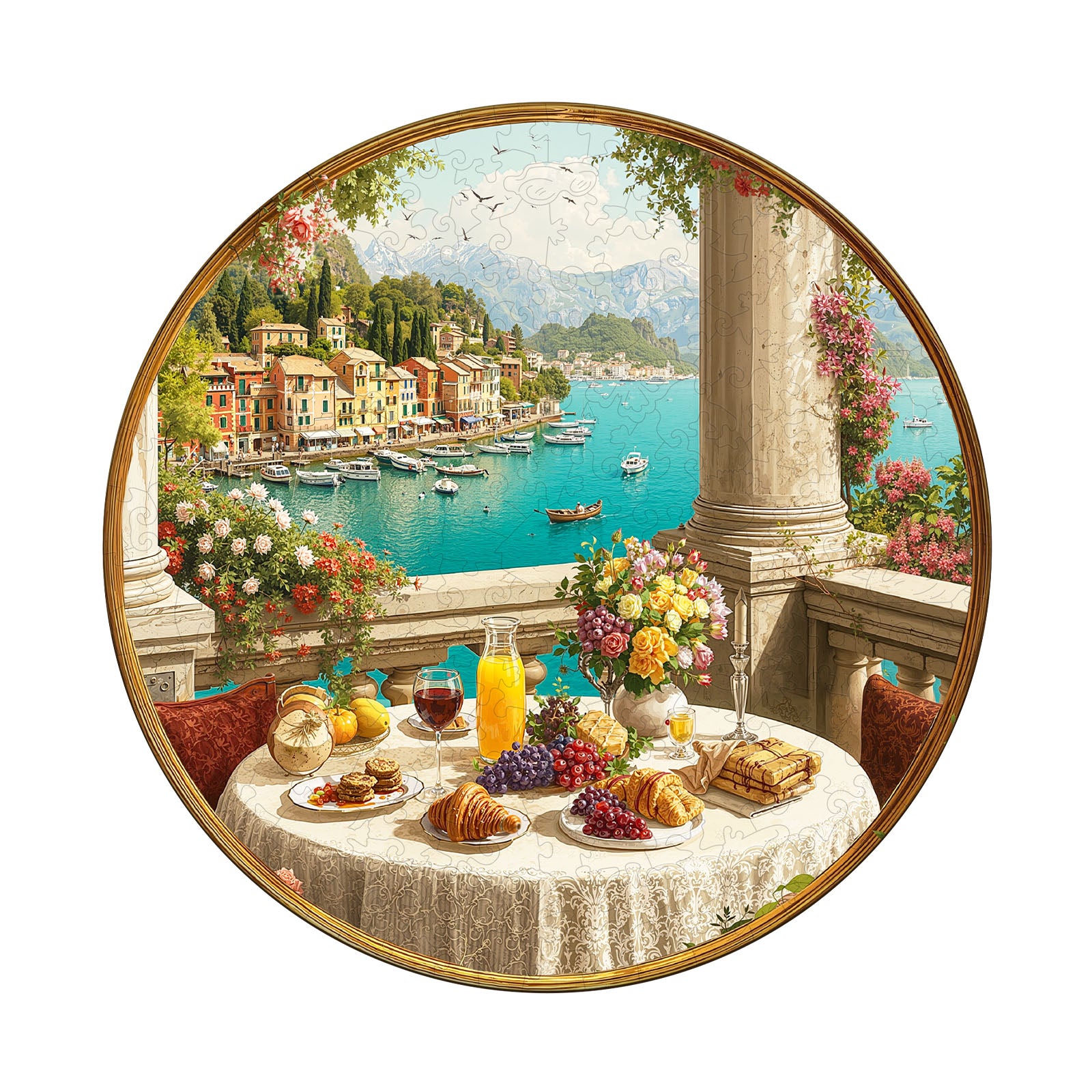 Afternoon Tea Scenery Wood Puzzles for Adult