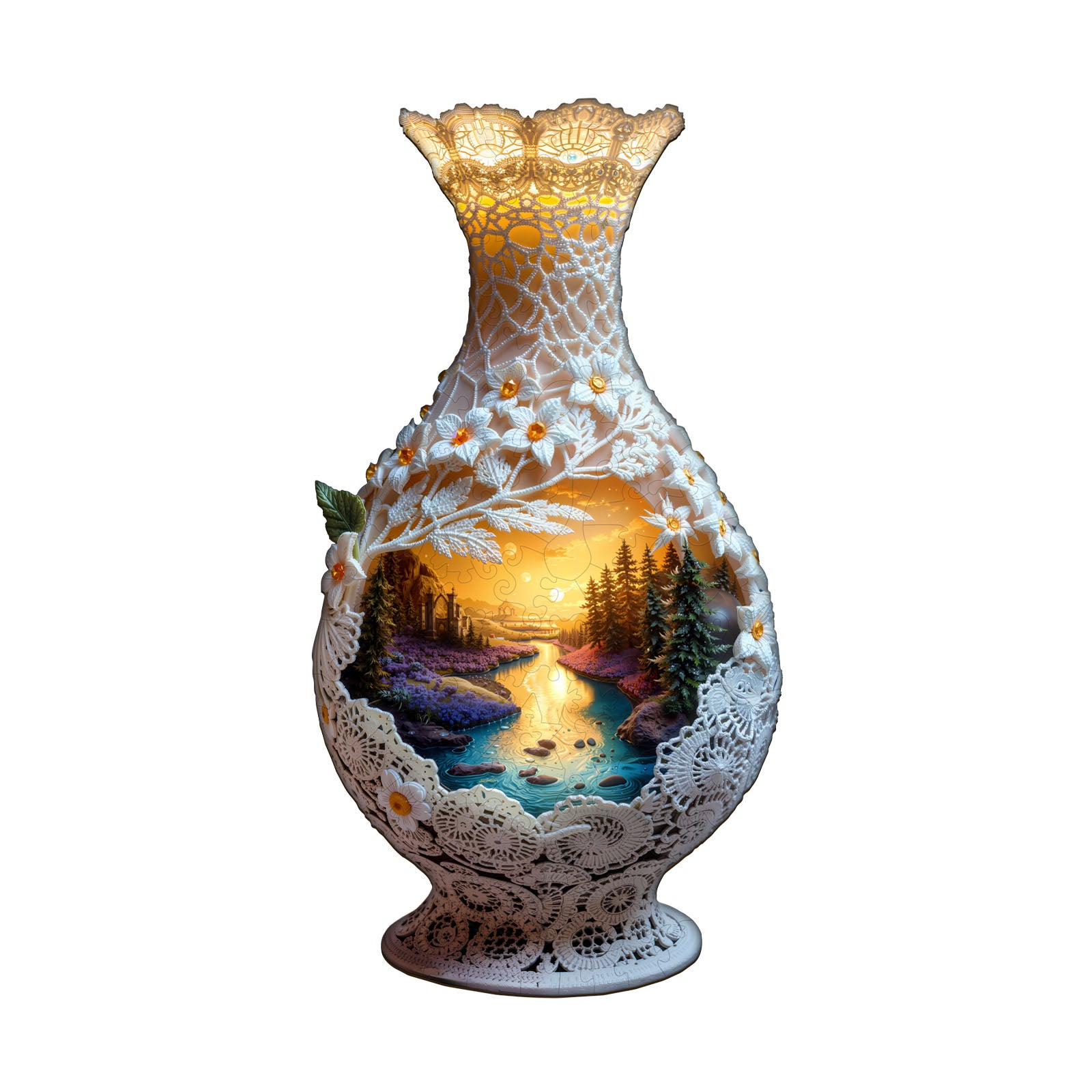 Woven Scenery Wooden Jigsaw Puzzles for Adults