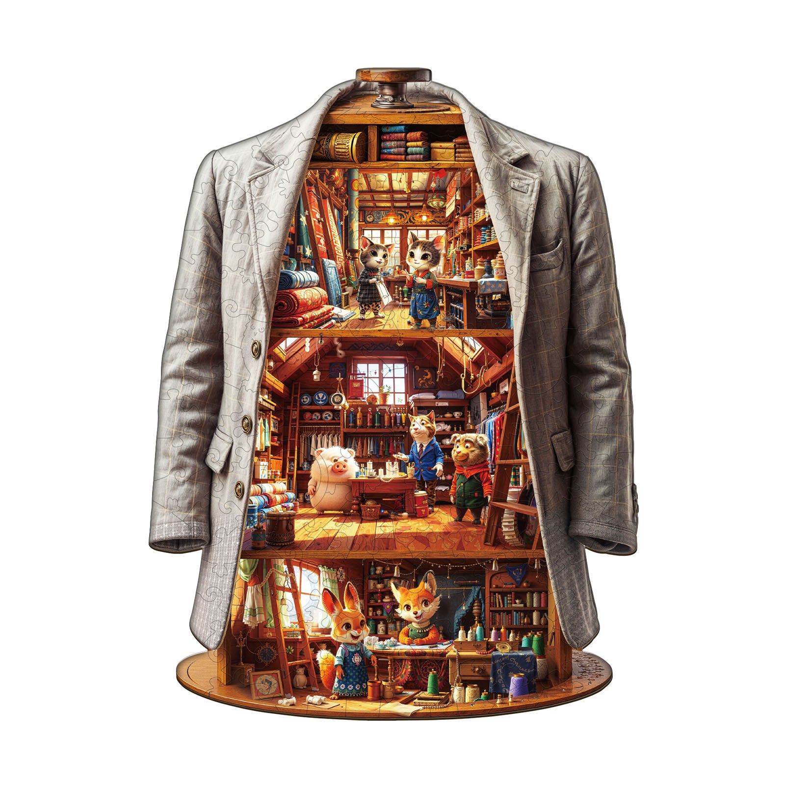 Blissful Wardrobe Wood Puzzles for Adults - Aeekdook