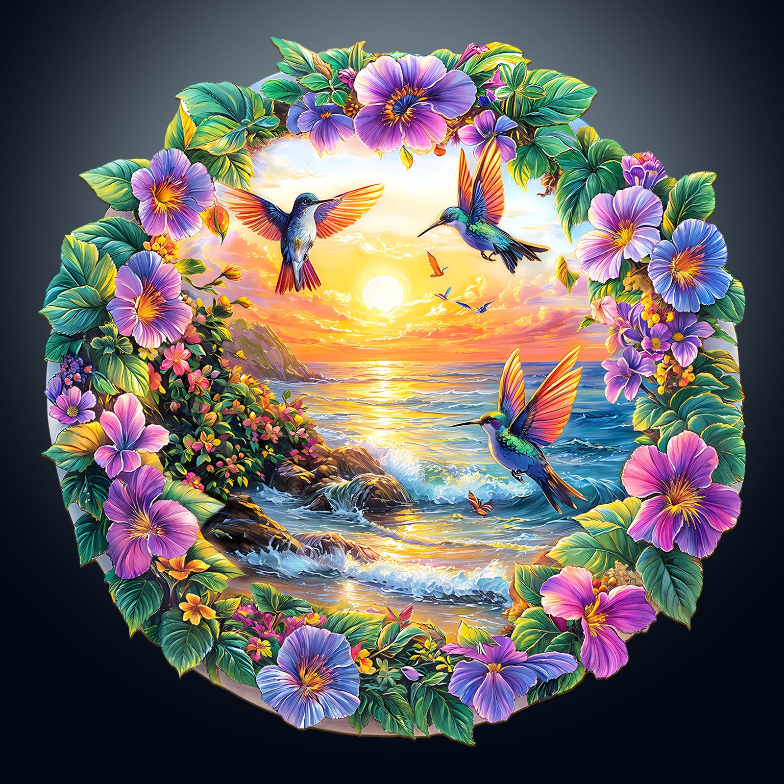 Resort Beach 3D Wood Puzzle Tropical Summer Decor - Aeekdook