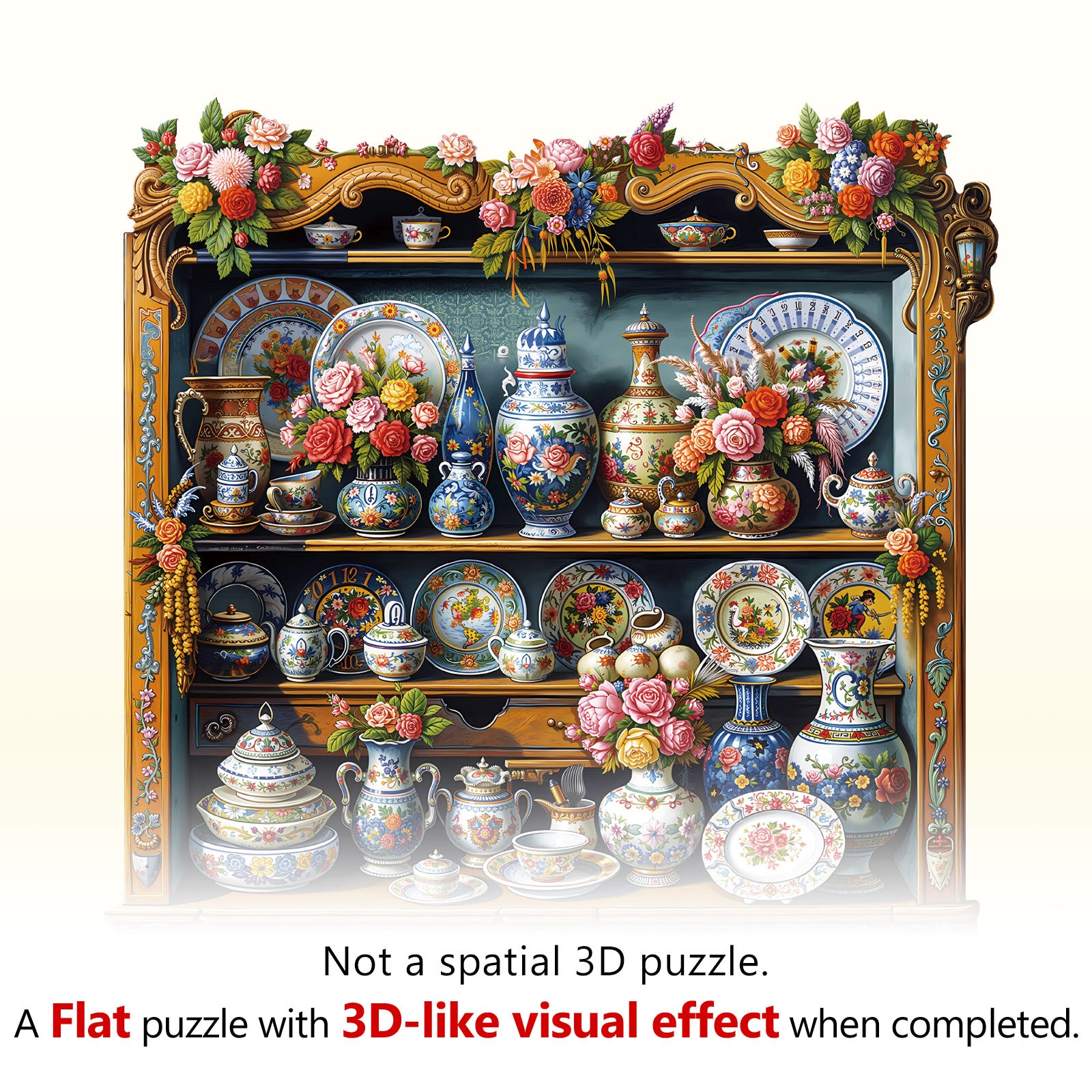 Porcelain Treasures Wooden Puzzles for Adults - Aeekdook