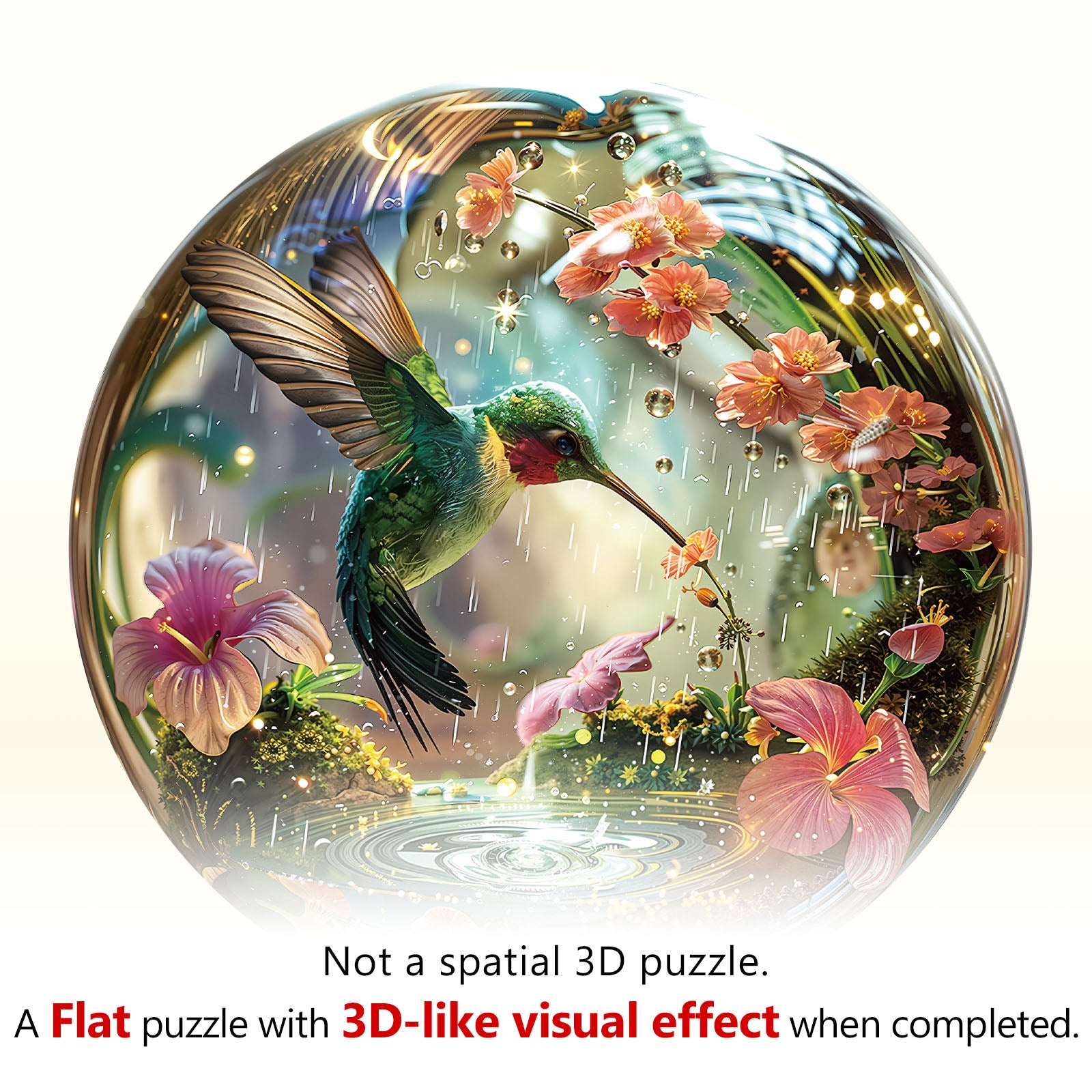 Hummy Raindrop Wooden Puzzles for Adults - Aeekdook