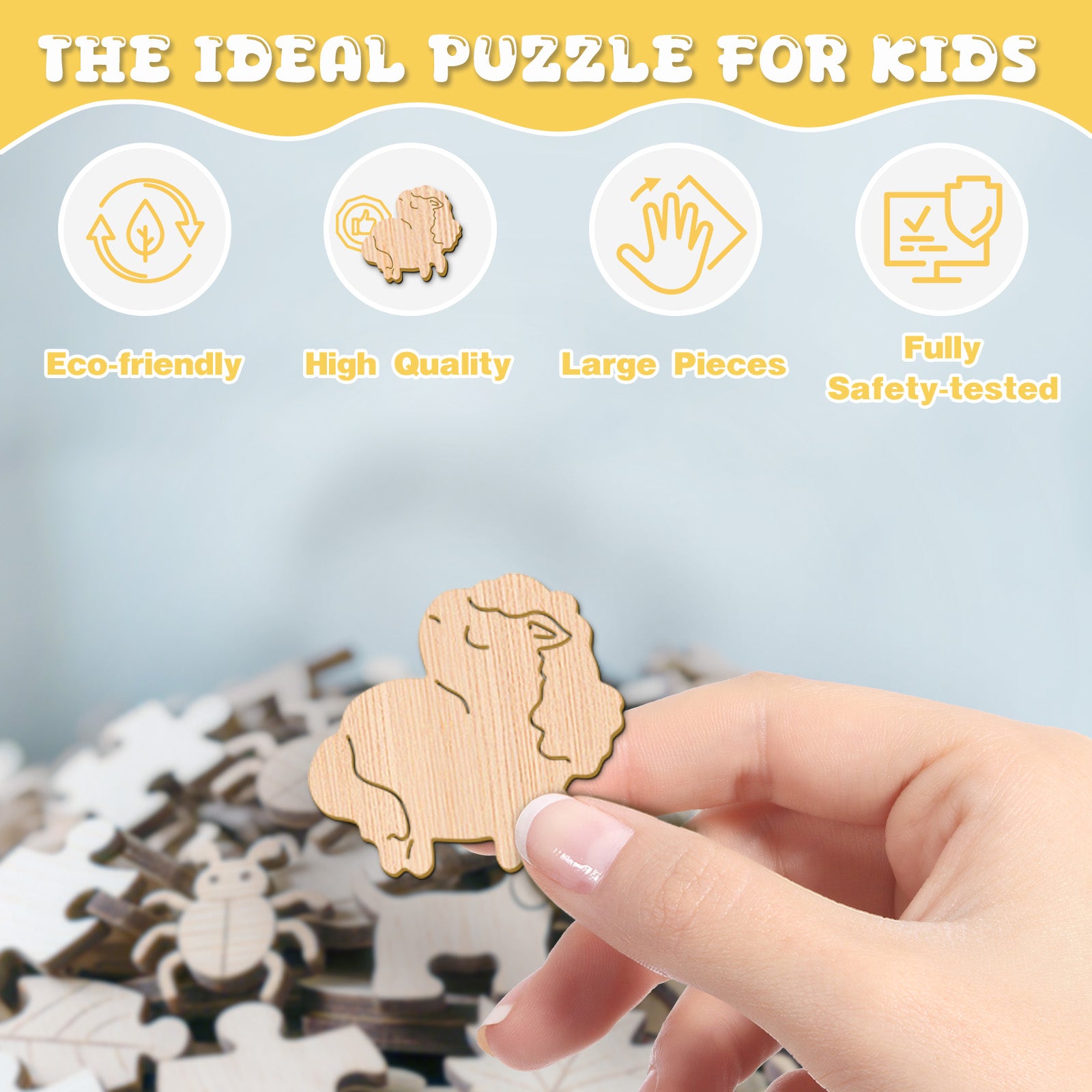 Fairy Unicorn 50 Piece Wood Puzzle for Kids Ages 4-8