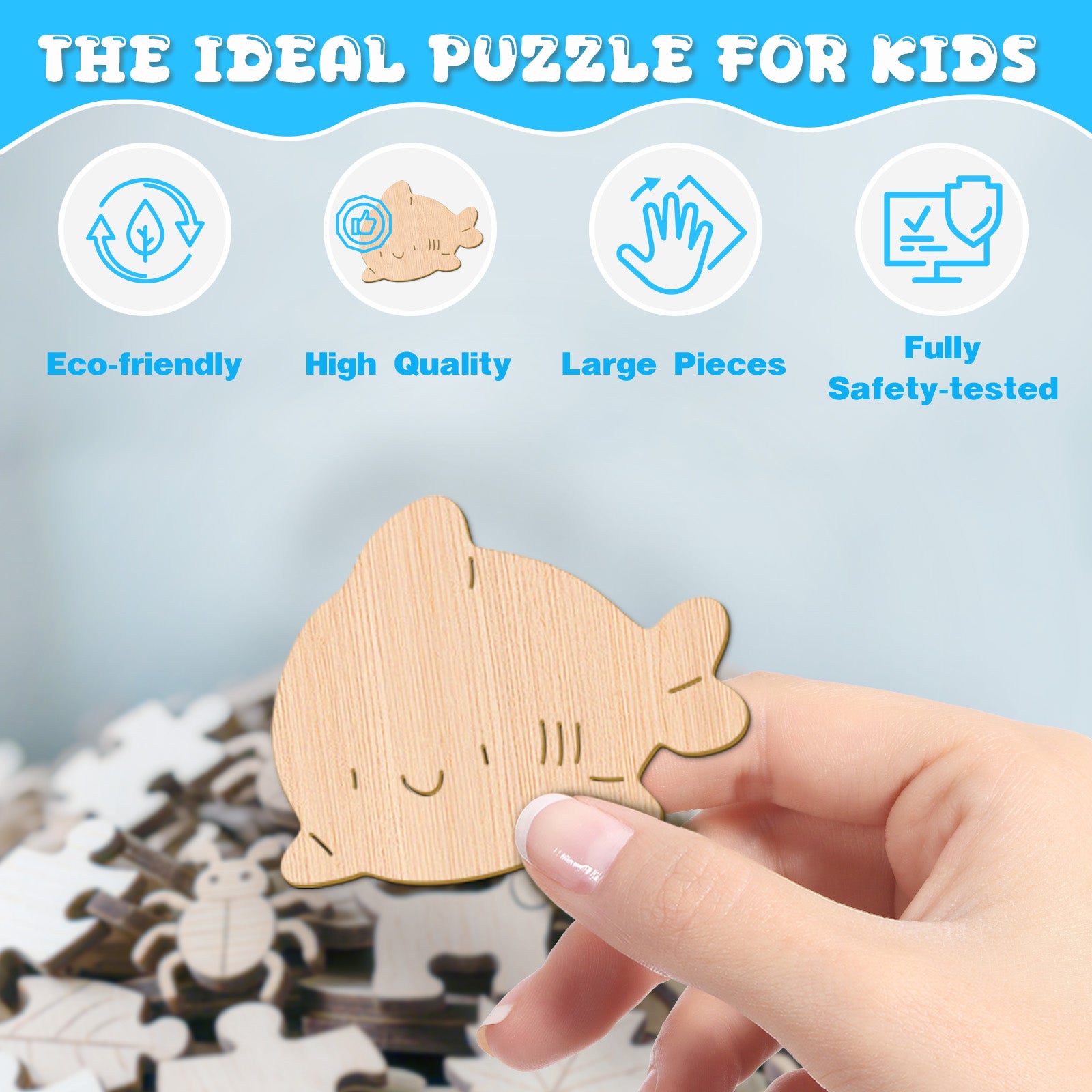 Fairy Ocean Mermaid Wooden Puzzle Enchanting Undersea Jigsaw - Aeekdook