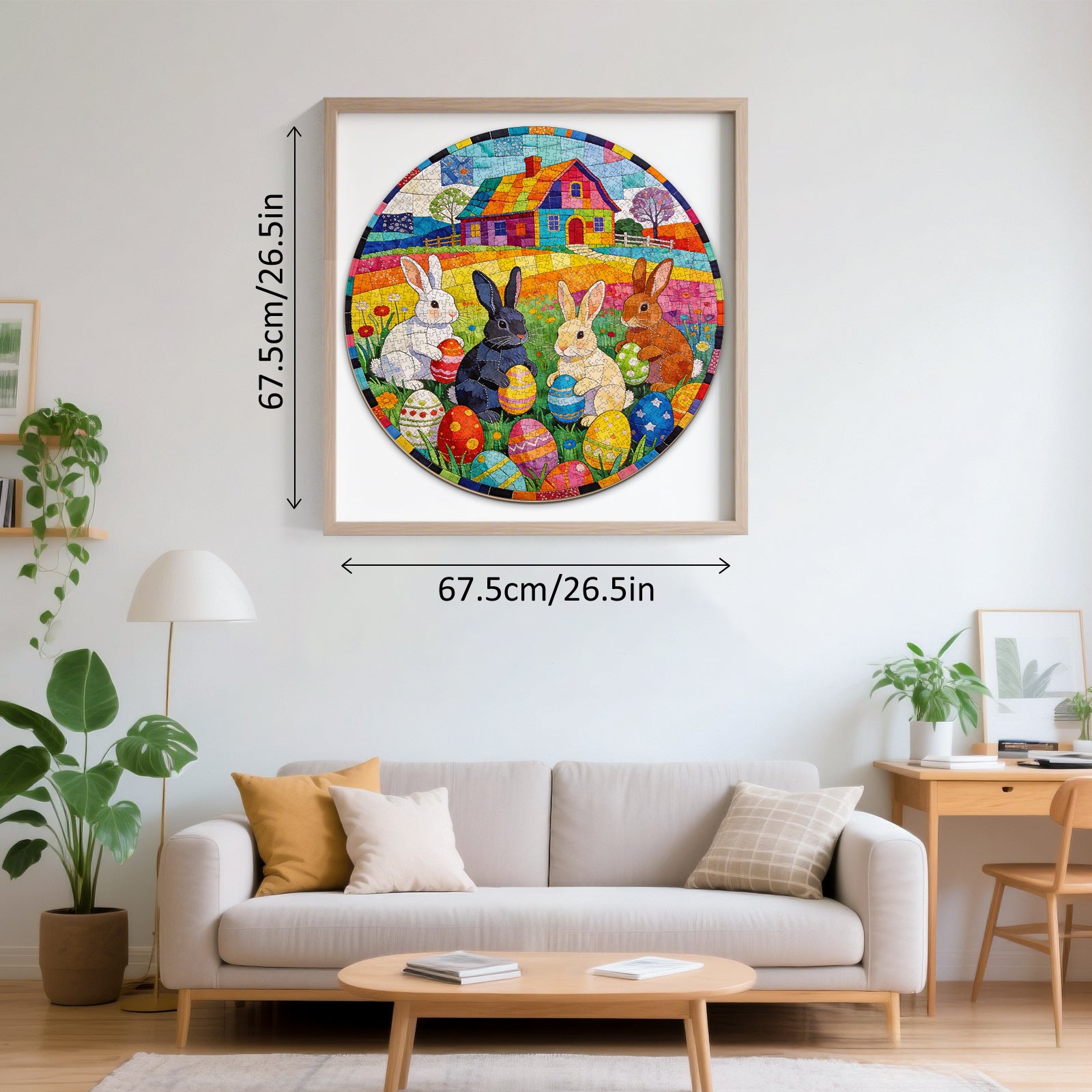 Patchwork Easter Bunny 1000 Piece Jigsaw Puzzles