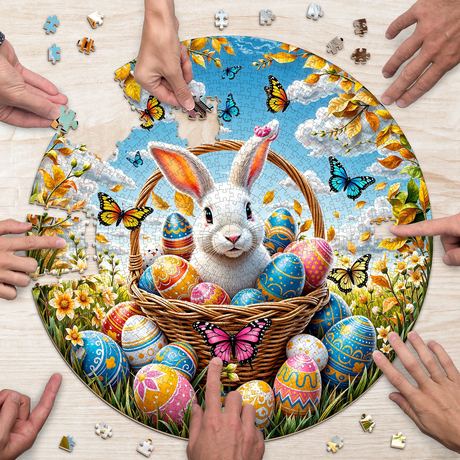 Easter Egg Bunny 1000 Piece Jigsaw Puzzles