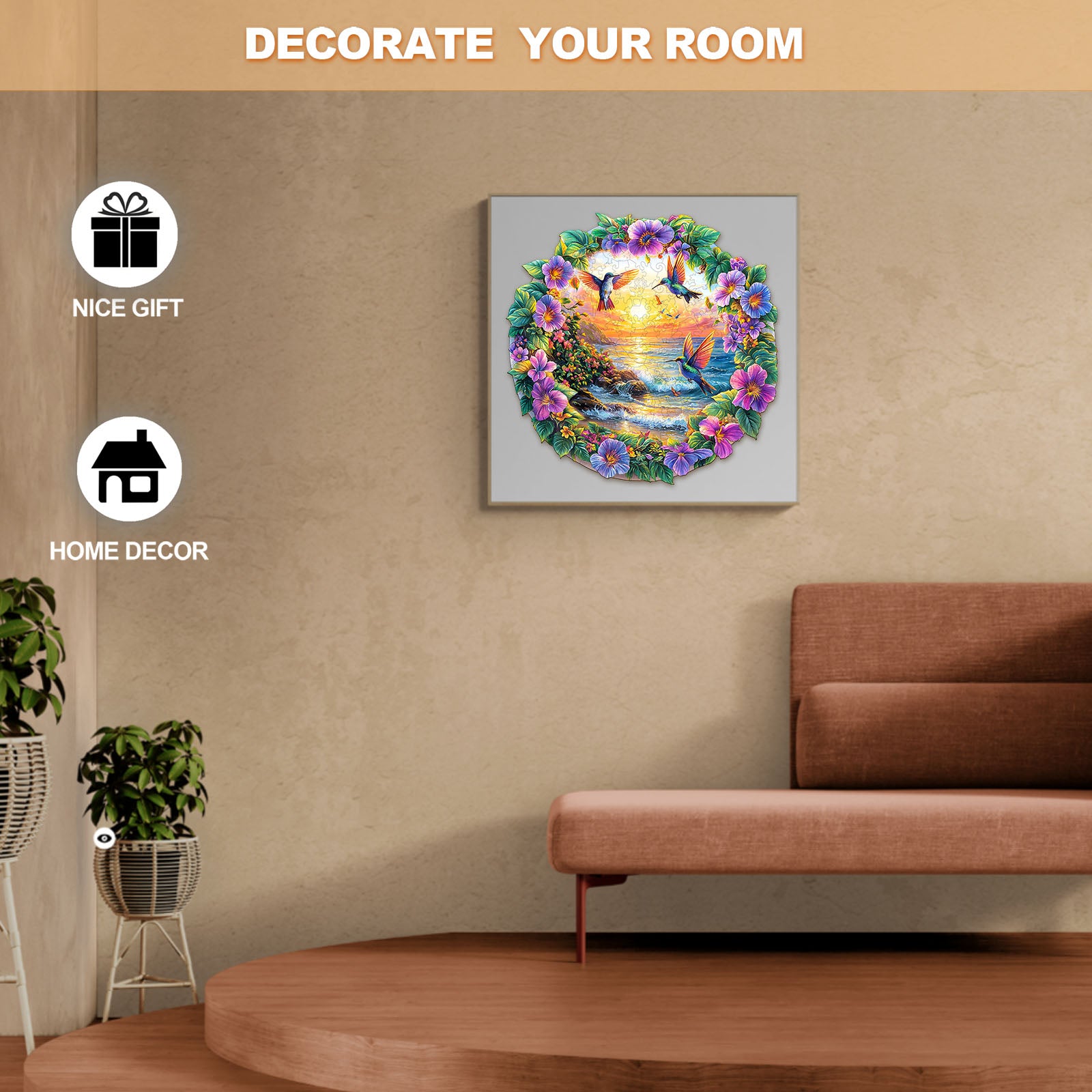 Resort Beach 3D Wood Puzzle Tropical Summer Decor - Aeekdook