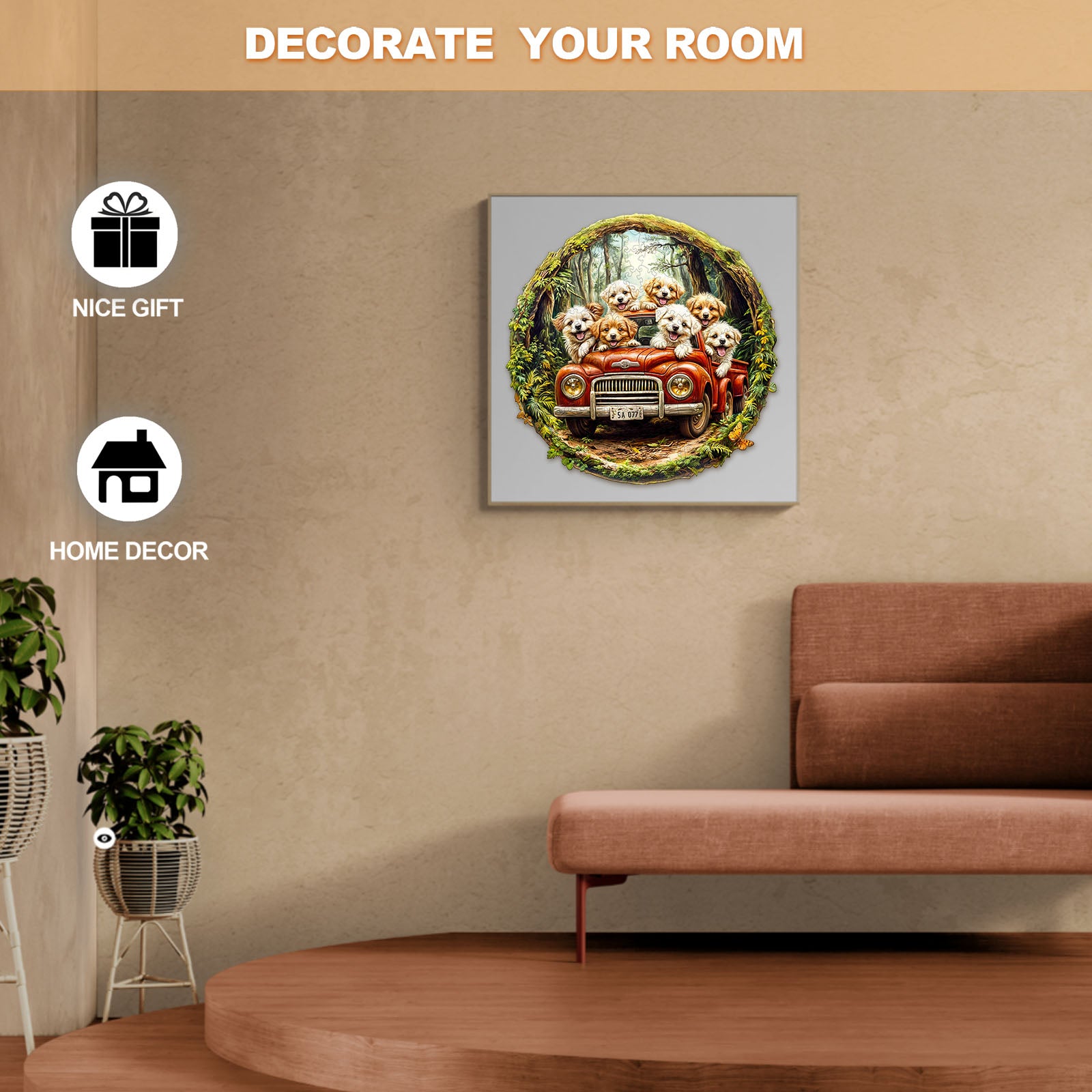 Fast Truck Wood Puzzle Vehicle Brain Teaser for Boys - Aeekdook