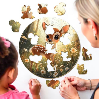 Cute Deer 50 Pieces Kids Puzzle