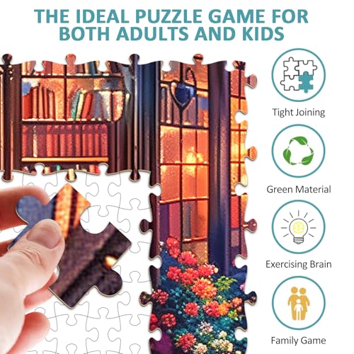 Street Landscape 1000 Piece Wood Puzzle City Scenery - Aeekdook